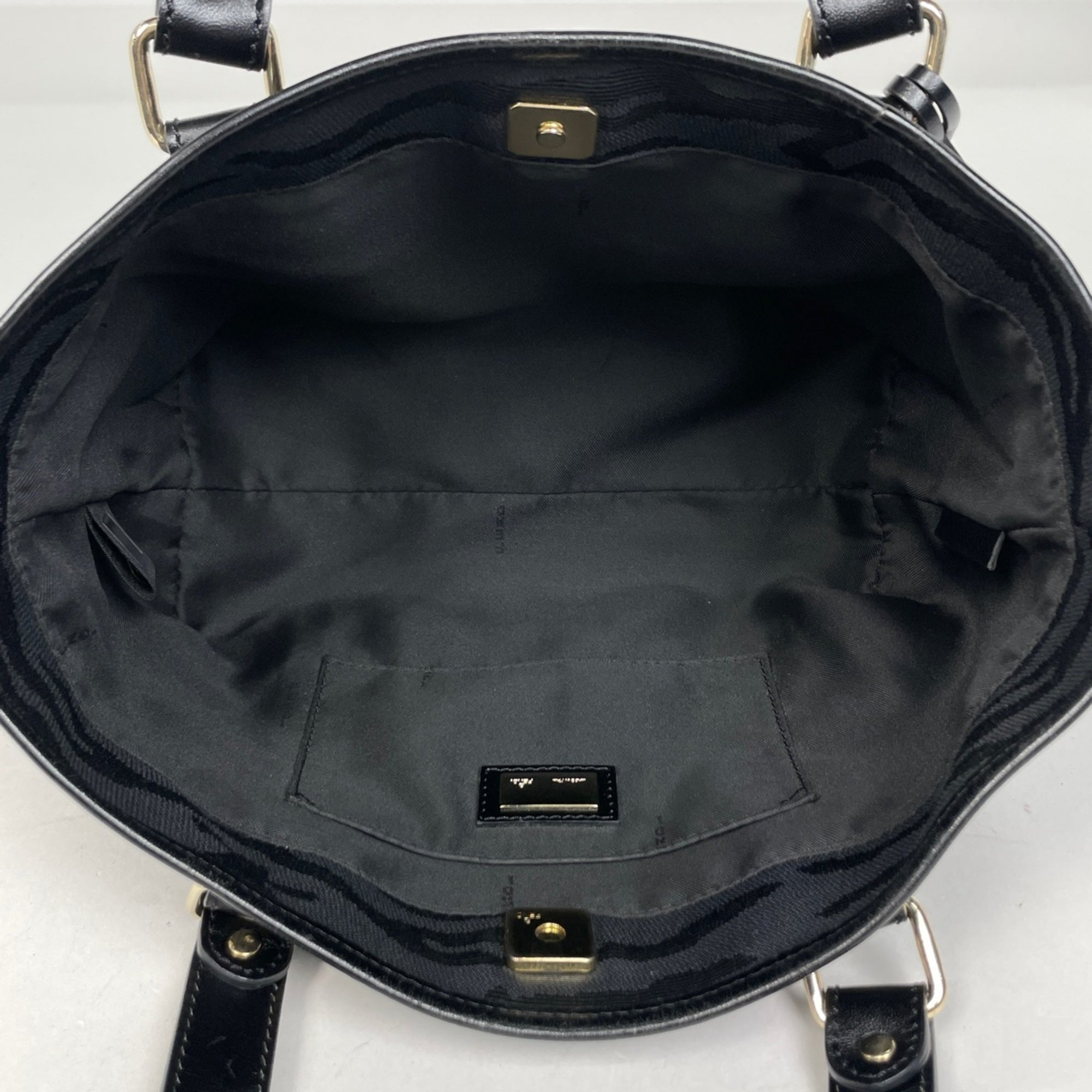 Fendi Black Canvas Handbag (Pre-Owned)