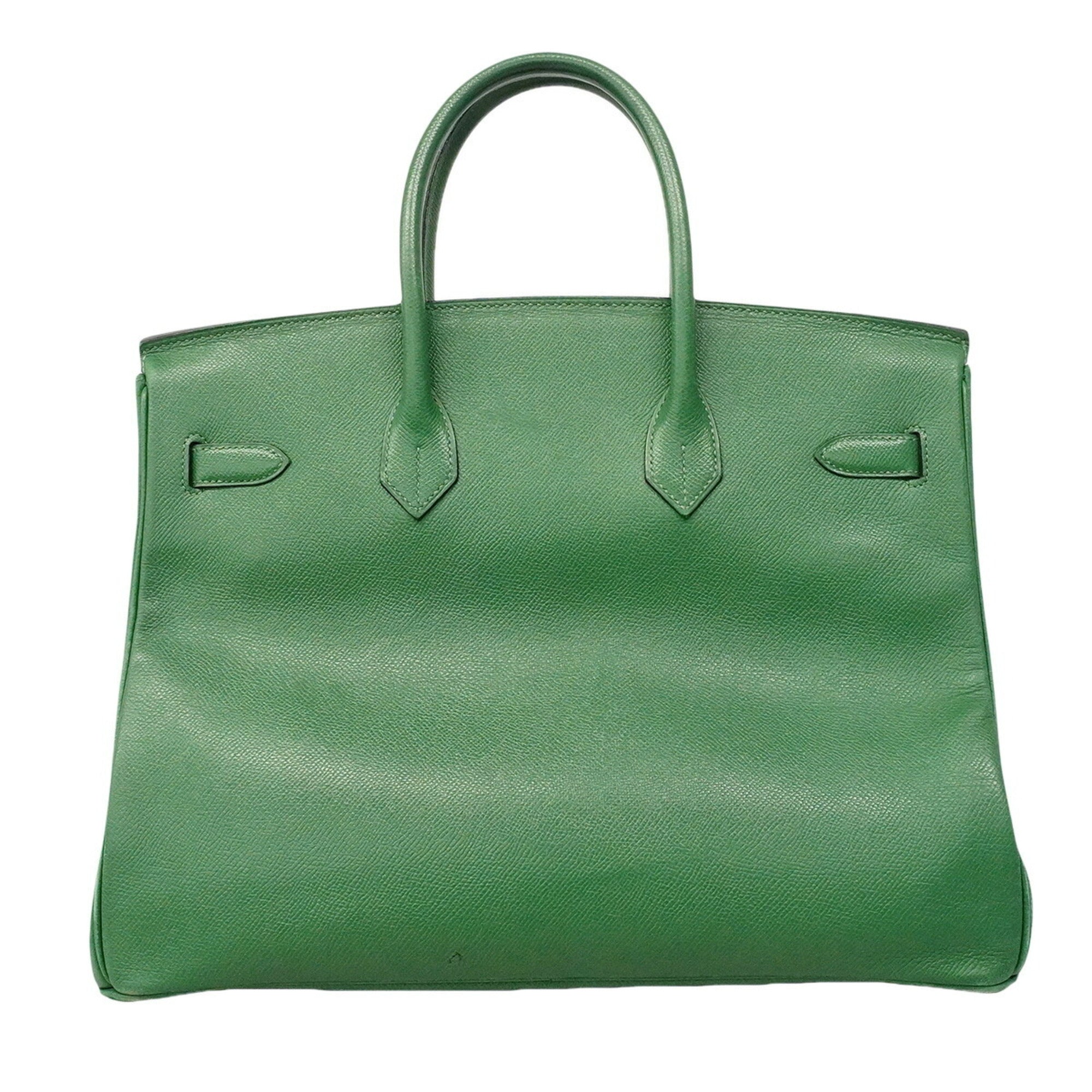Hermes Green Courchevel Leather Handbag (Pre-Owned)