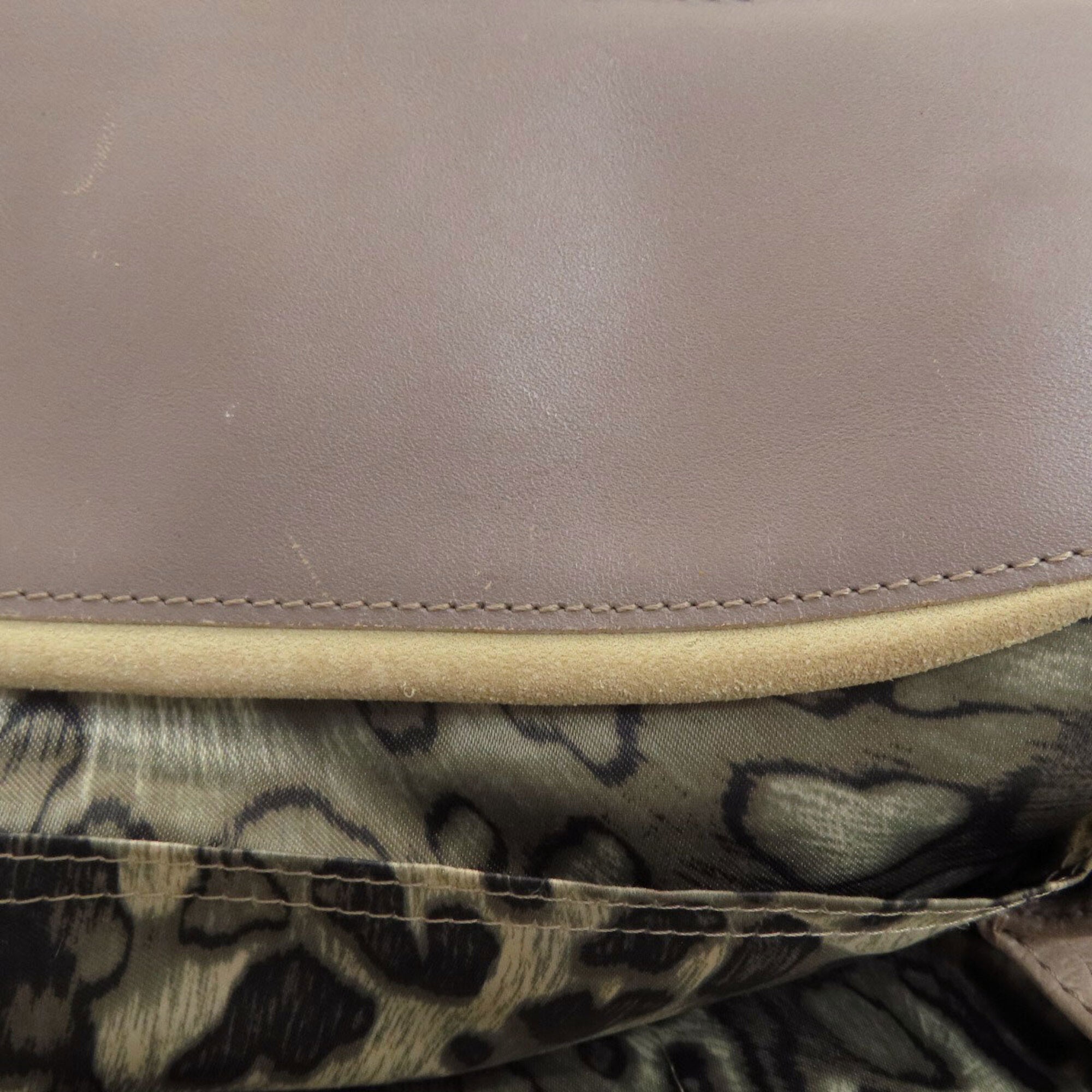 Longchamp Grayish Leather Tote Bag (Pre-Owned)