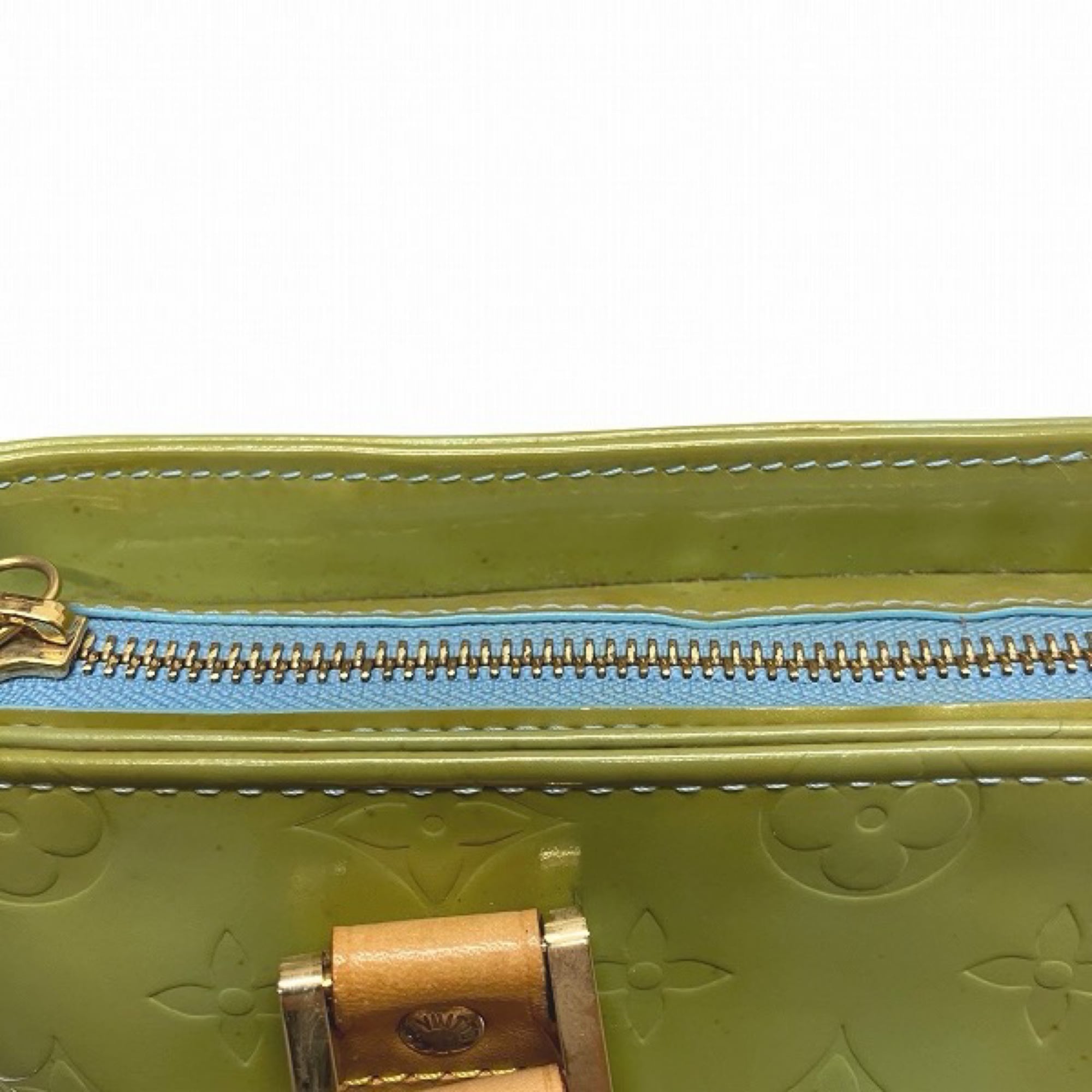 Louis Vuitton Galle Green Patent Leather Tote Bag (Pre-Owned)