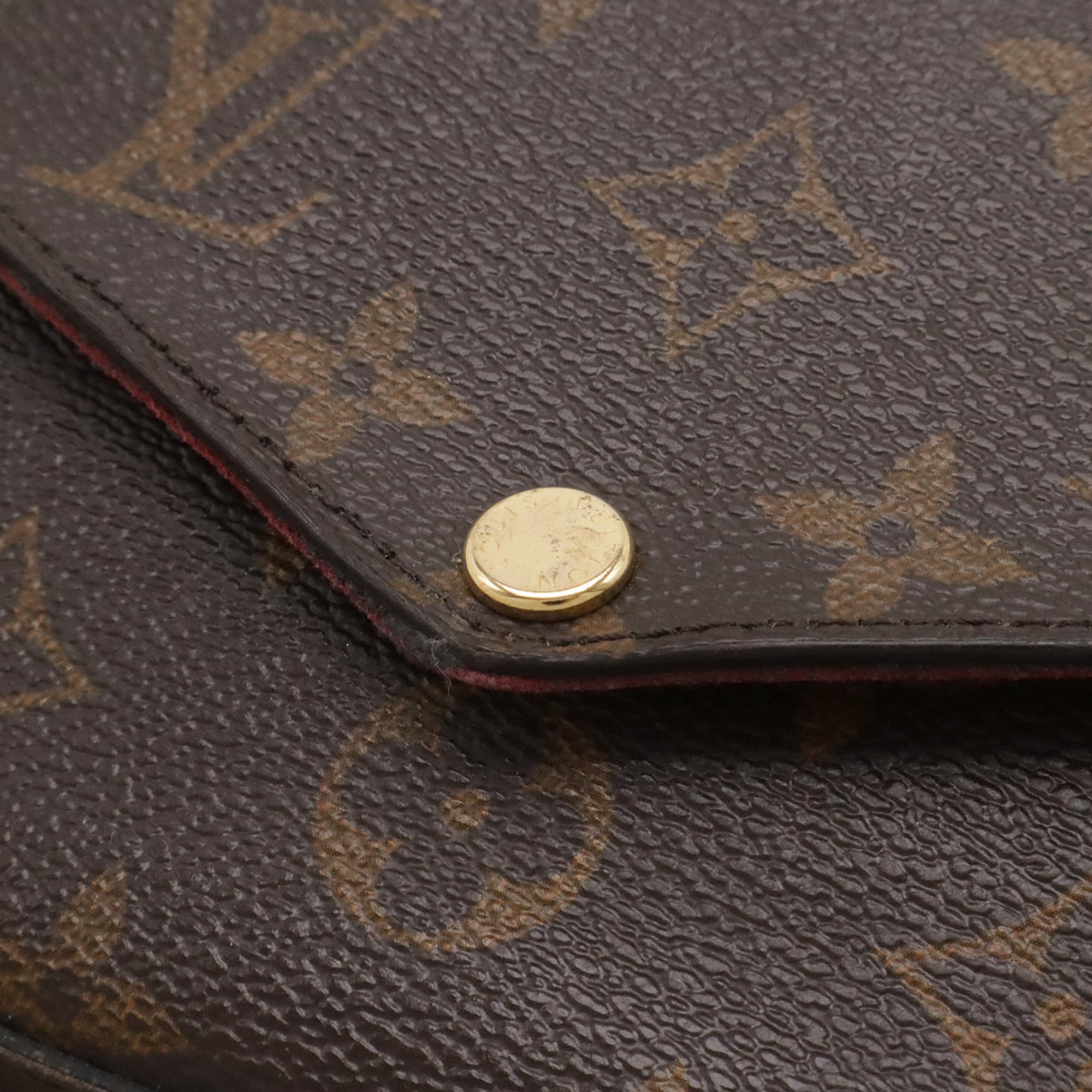 Louis Vuitton Fuchsia Monogram Canvas Clutch Bag Pochette Shoulder Bag (Pre-Owned)