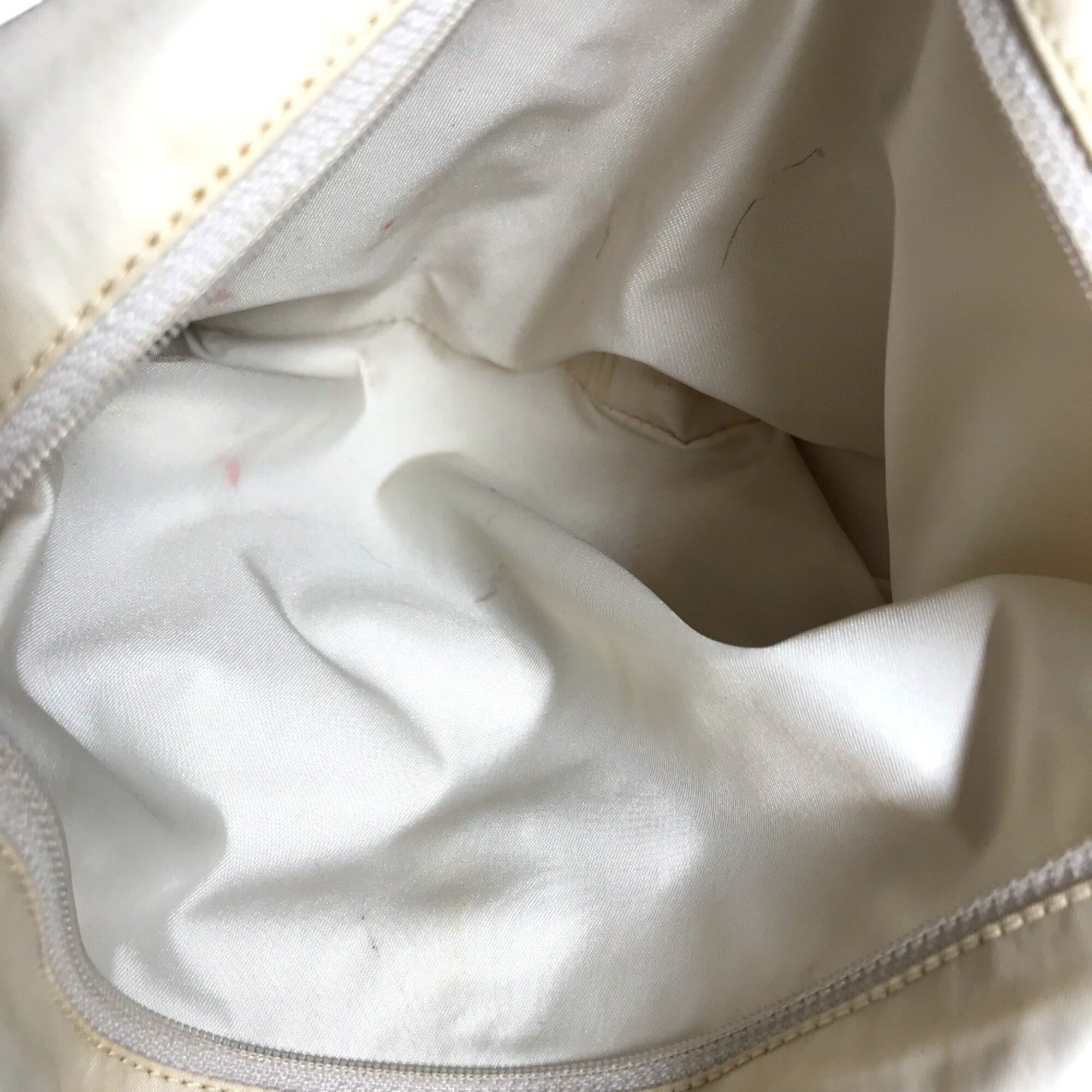 Chanel New Travel Line Beige Nylon Leather Tote Bag (Pre-Owned)