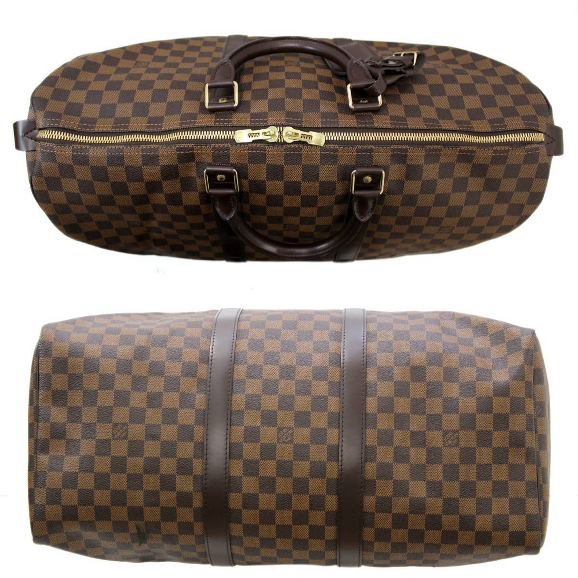 Louis Vuitton Damier Ebene Boston Bag (Pre-Owned)