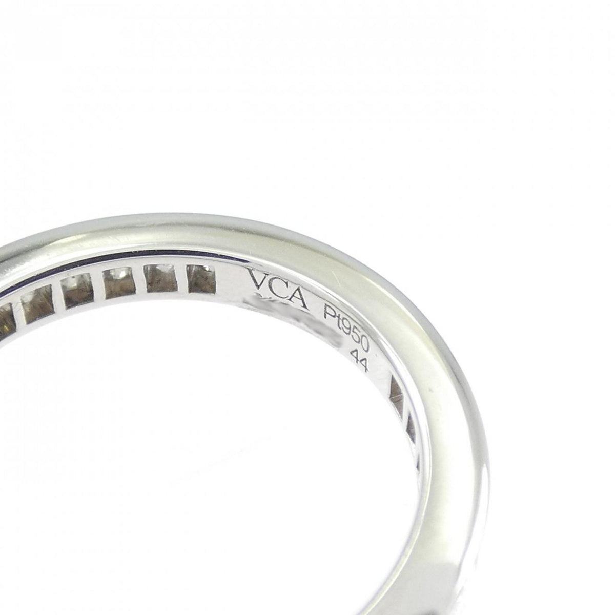 Van Cleef & Arpels Platinum Platinum 950 Band Ring (Pre-Owned)