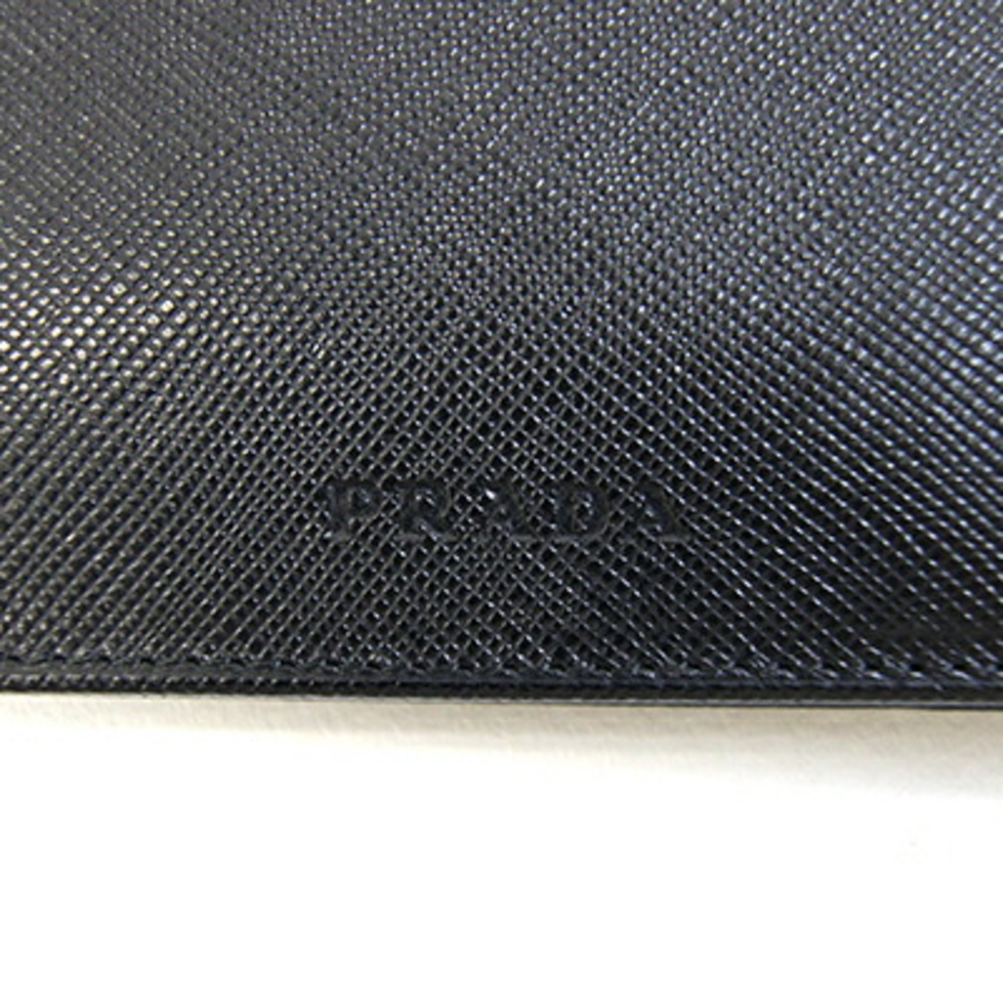Prada Black Nero Leather Wallet (Bi-Fold) (Pre-Owned)