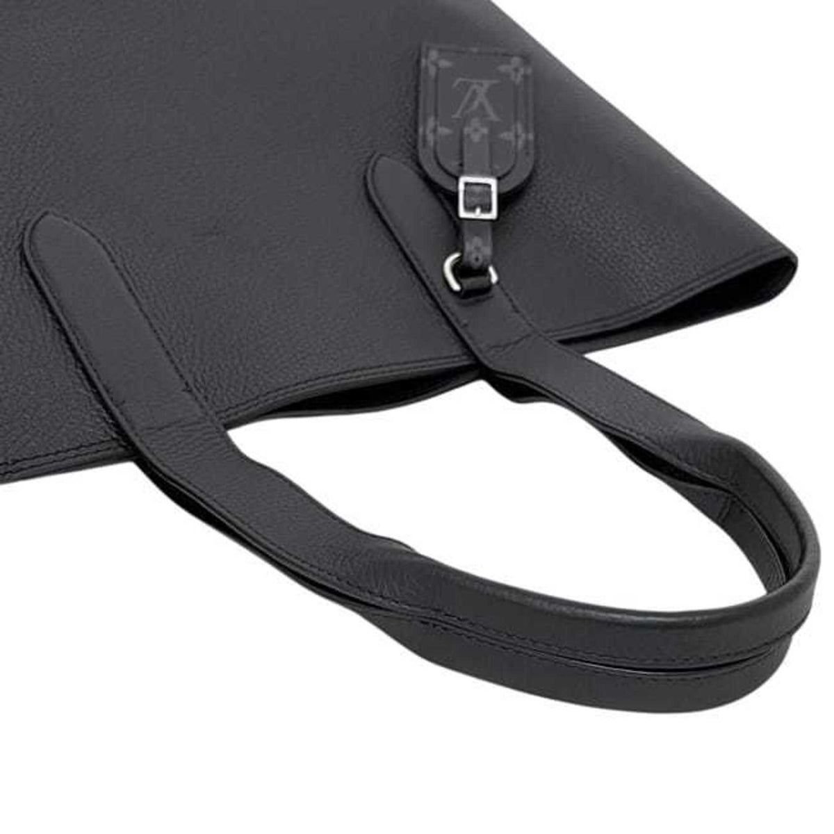 Louis Vuitton Black Noir Leather Tote Bag (Pre-Owned)