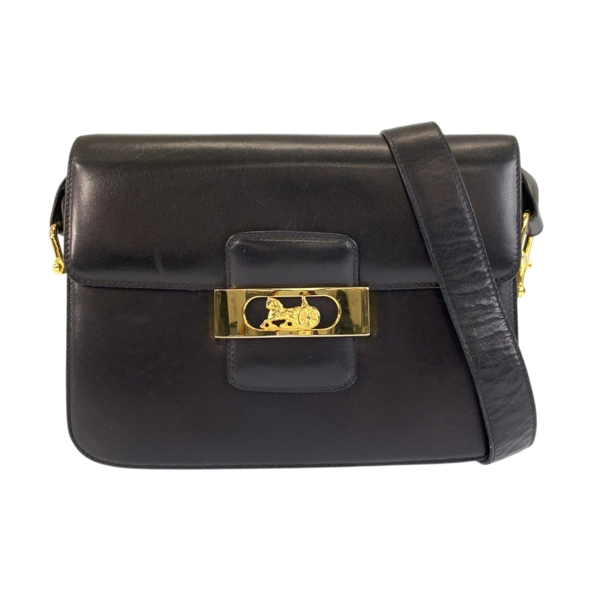 Celine Black Leather Shoulder Bag (Pre-Owned)
