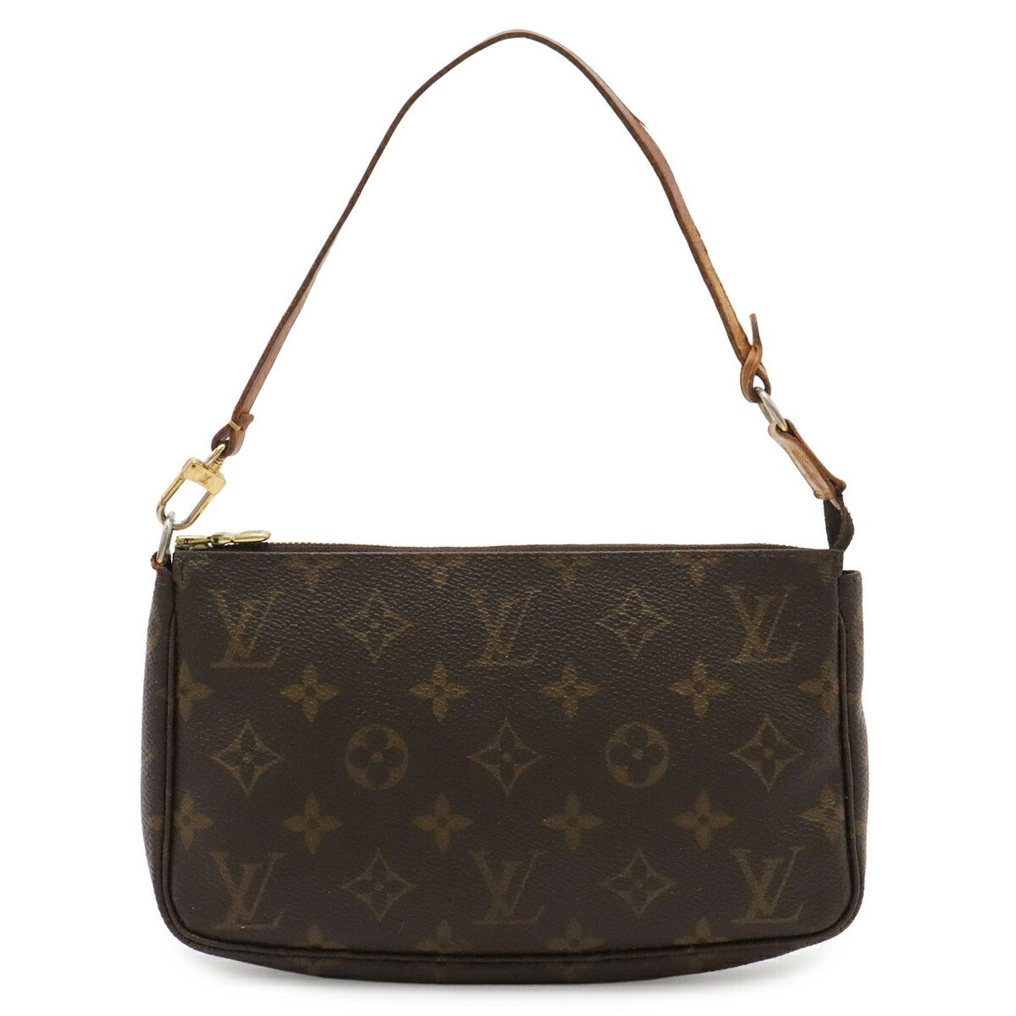 Louis Vuitton Brown Monogram Canvas Handbag Pochette Pouch (Pre-Owned)