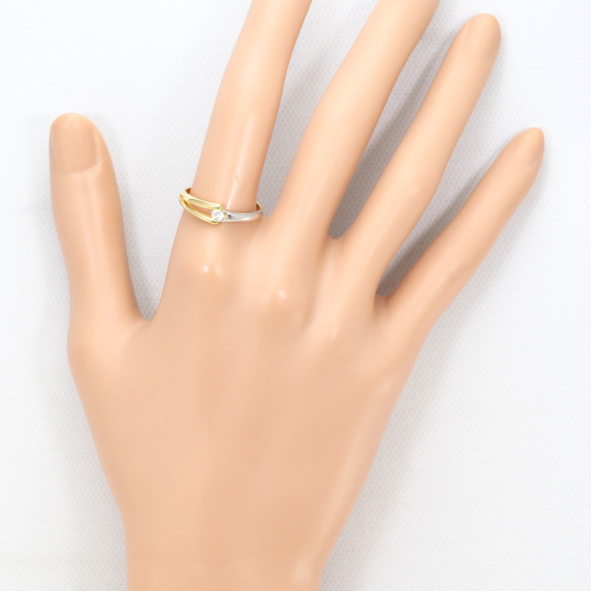 Unbranded Platinum Yellow Gold Yellow Gold (18K) Platinum 900 Band Ring (Pre-Owned)
