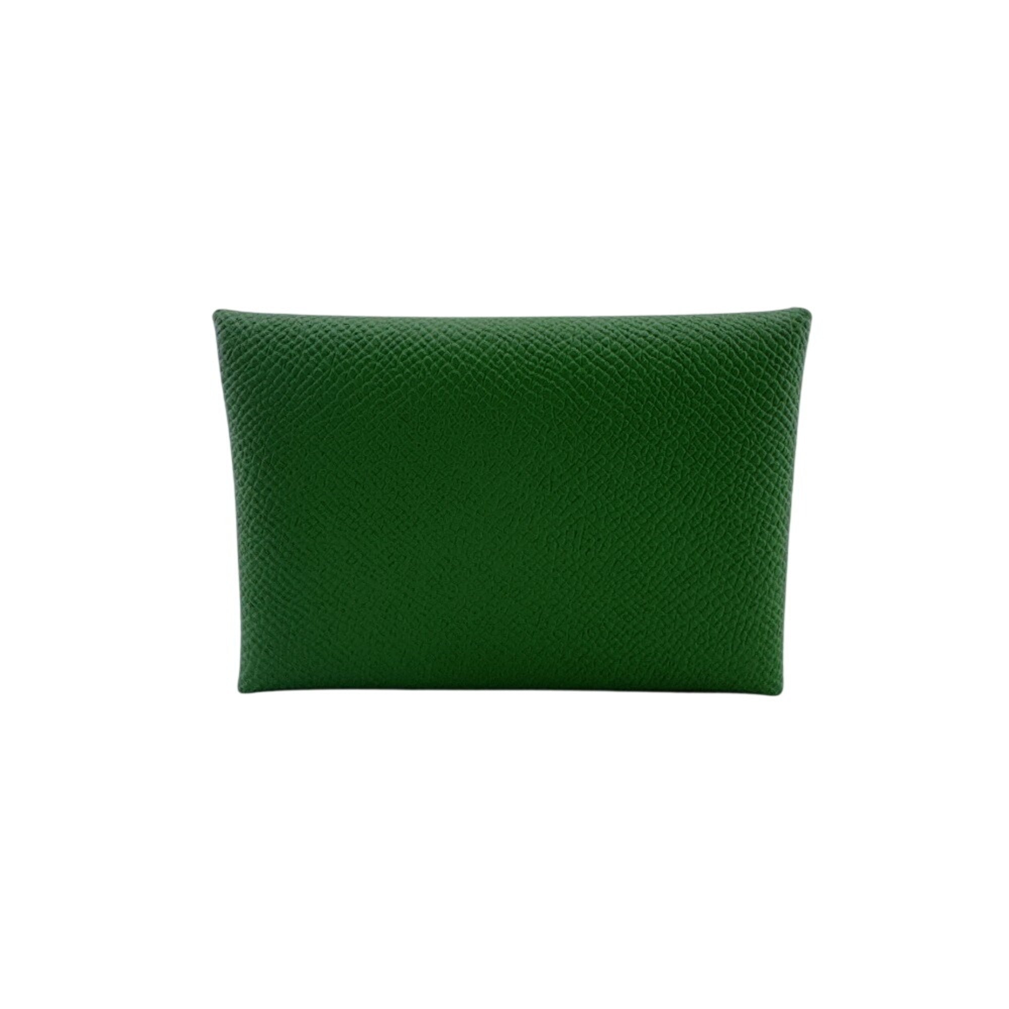 Hermes Green Epsom Leather Coin Purse/Coin Case (Pre-Owned)