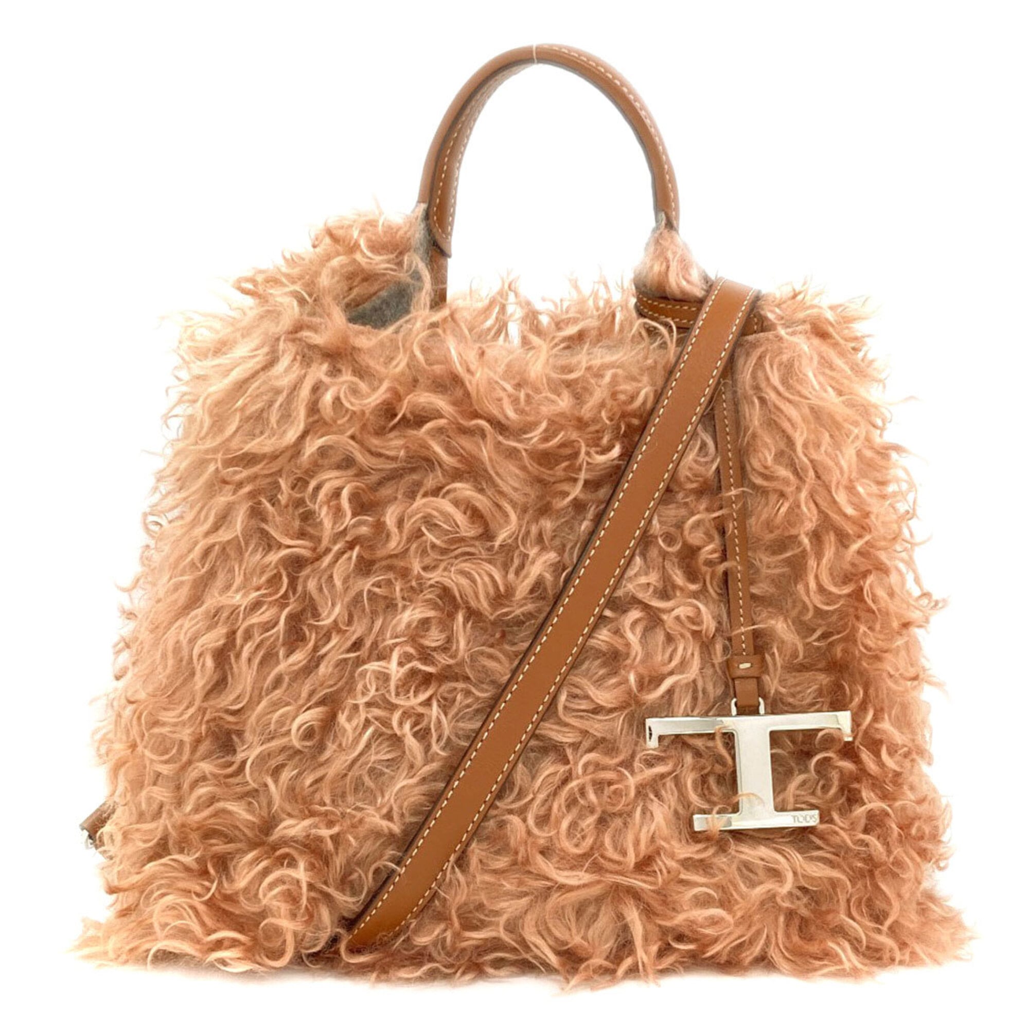 Tod's Pink Mohair Handbag (Pre-Owned)