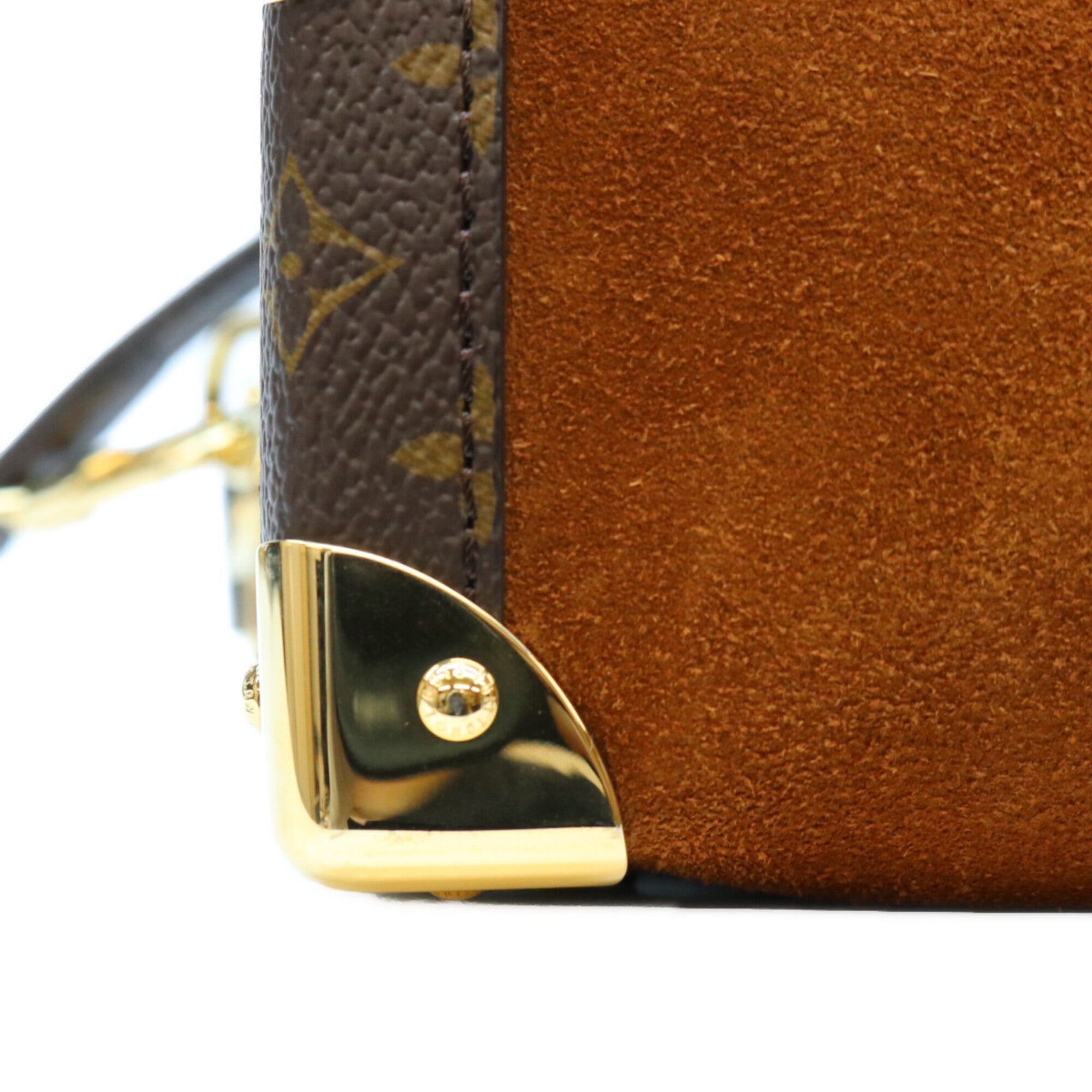 Louis Vuitton Brown Suede Shoulder Bag (Pre-Owned)