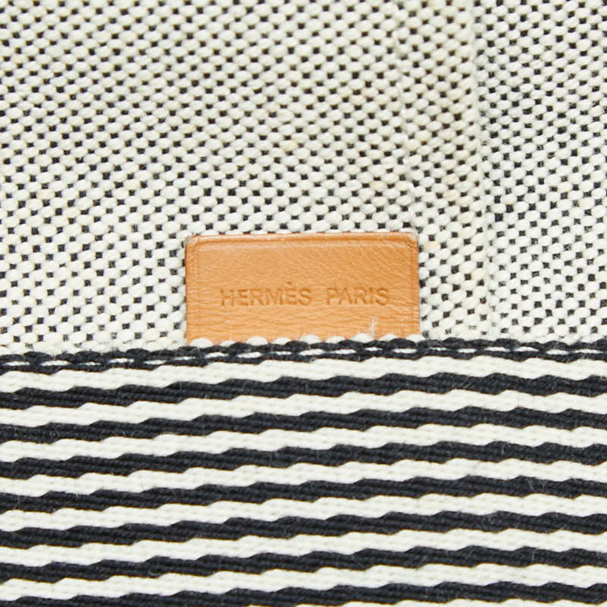 Hermes Gray Canvas Tote Bag (Pre-Owned)