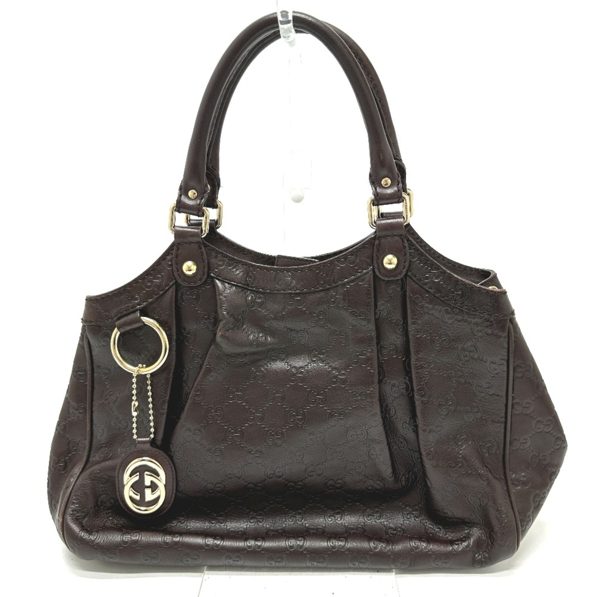 Gucci Brown Leather Tote Bag (Pre-Owned)