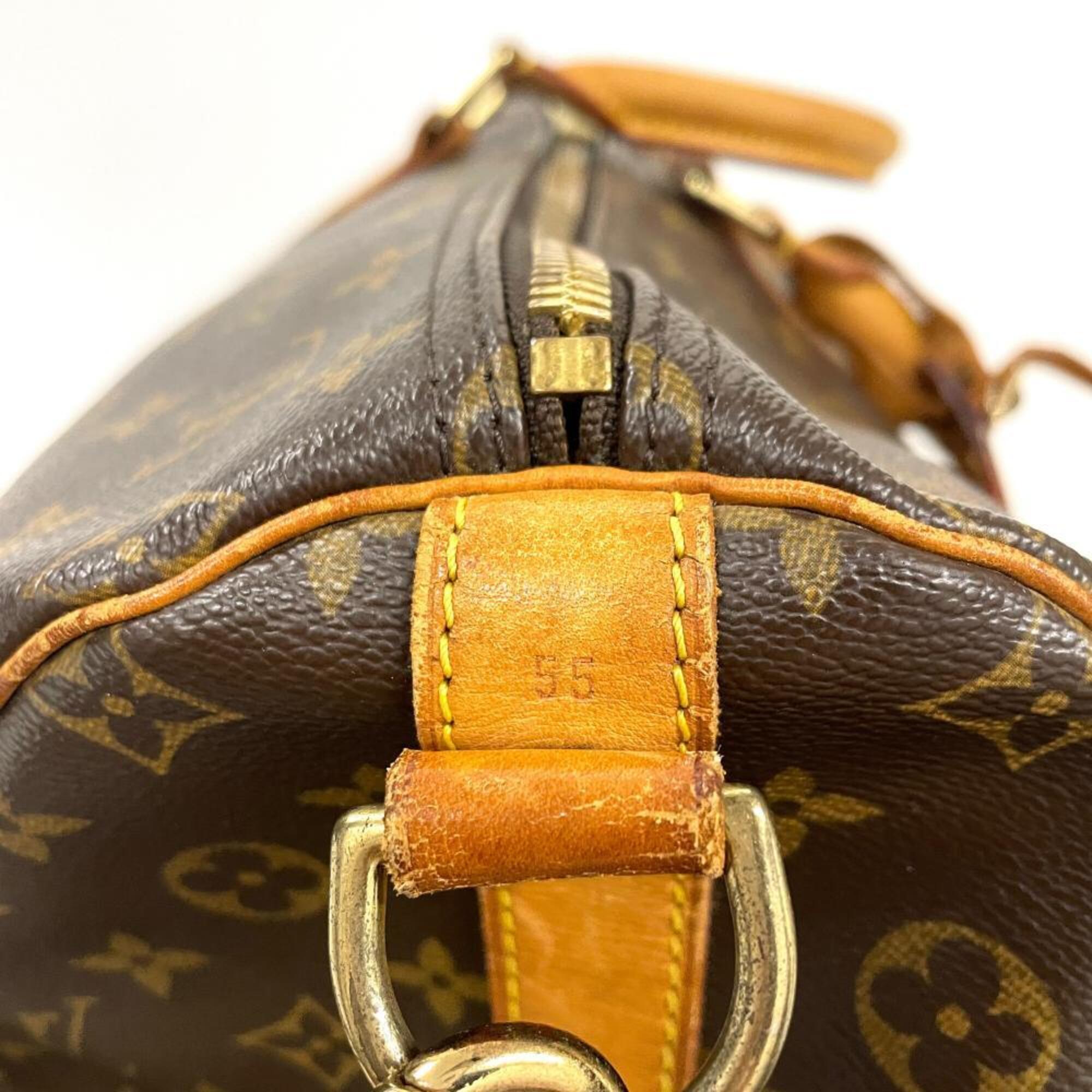 Louis Vuitton Brown Monogram Canvas Boston Bag (Pre-Owned)