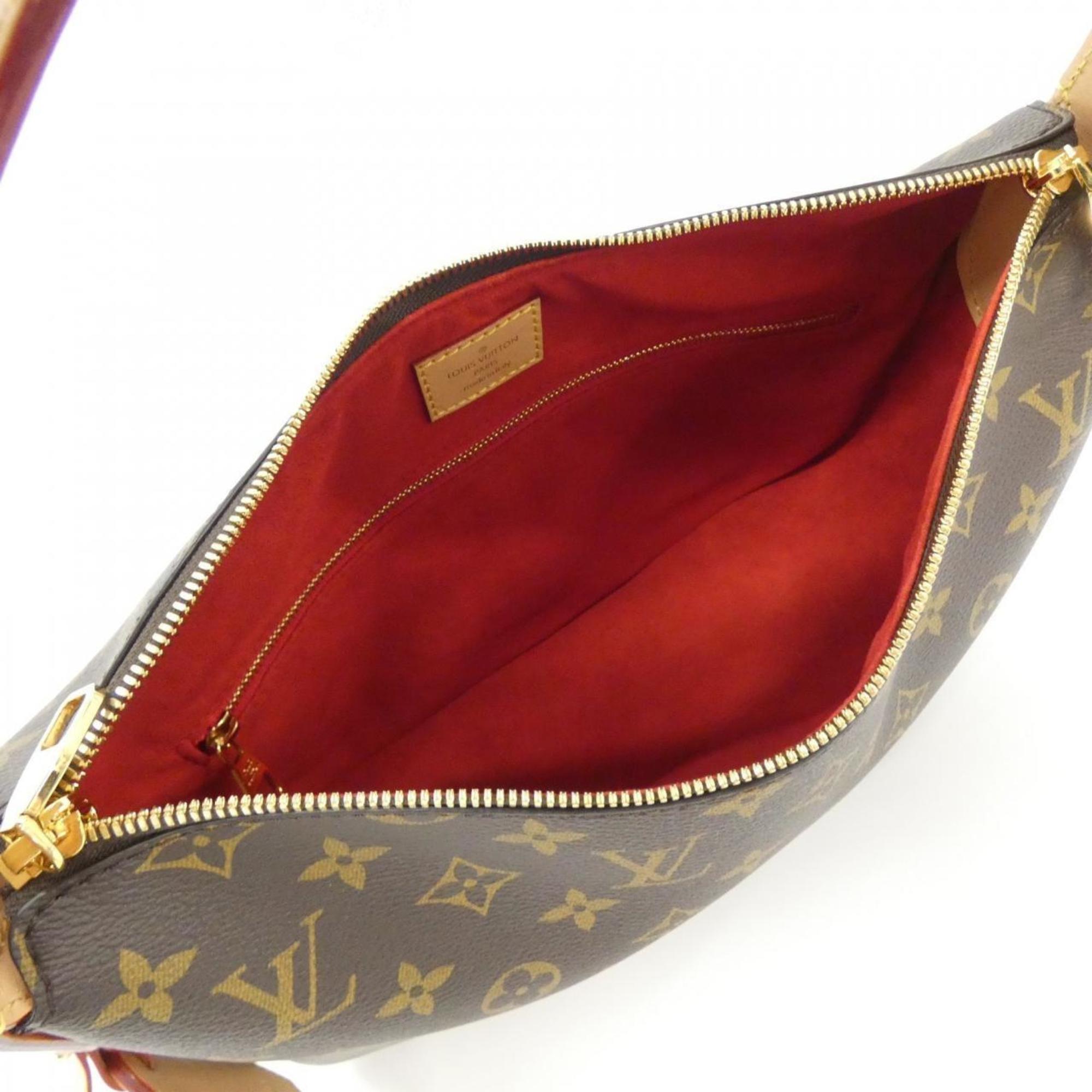 Louis Vuitton Monogram Marron Coated Canvas Shoulder Bag (Pre-Owned)