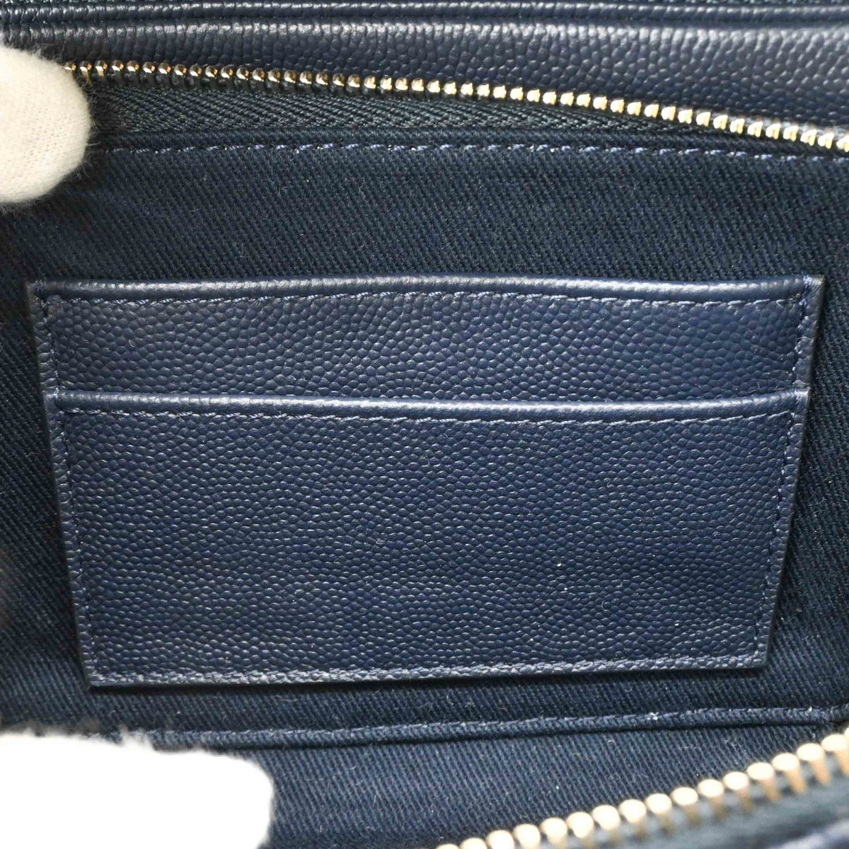 Chanel Navy Grained Calfskin Sling Bag (Pre-Owned)