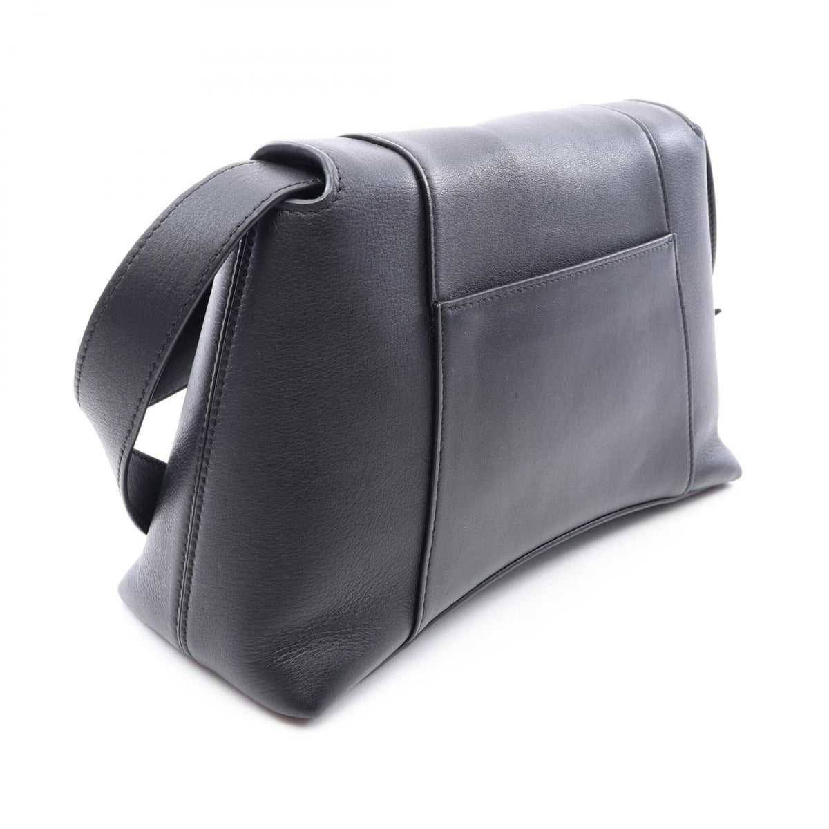 Balenciaga Black Leather Handbag Shoulder Bag (Pre-Owned)
