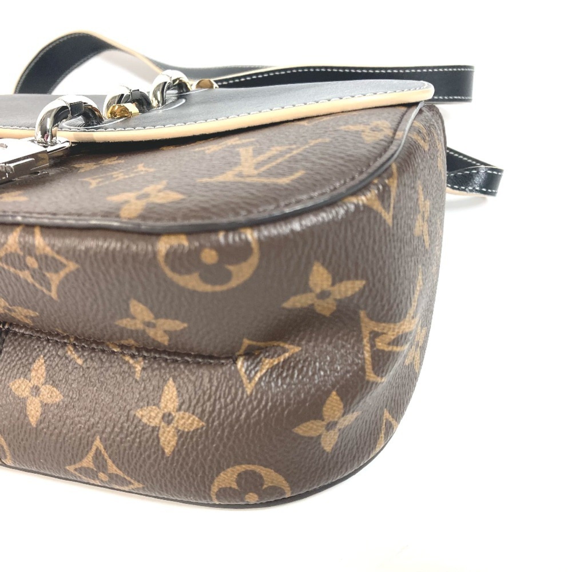 Louis Vuitton Black Brown Monogram Monogram Handbag Shoulder Bag (Pre-Owned)