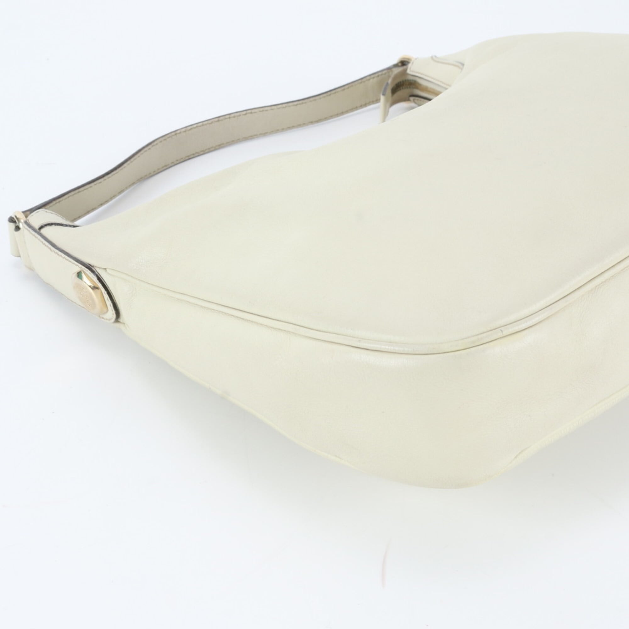 Gucci Beige Leather Handbag Shoulder Bag (Pre-Owned)