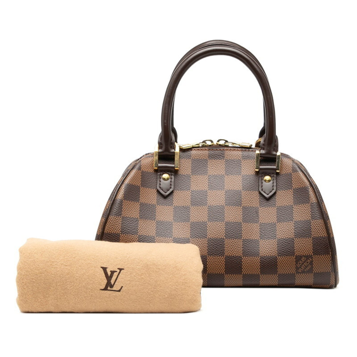 Louis Vuitton Brown Pvc Leather Handbag (Pre-Owned)