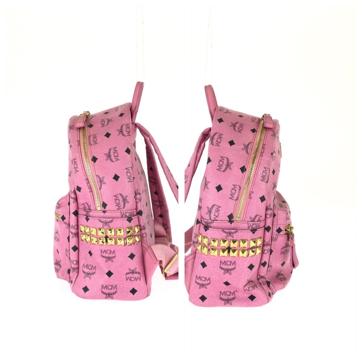 Mcm Pink Leather Backpack (Pre-Owned)
