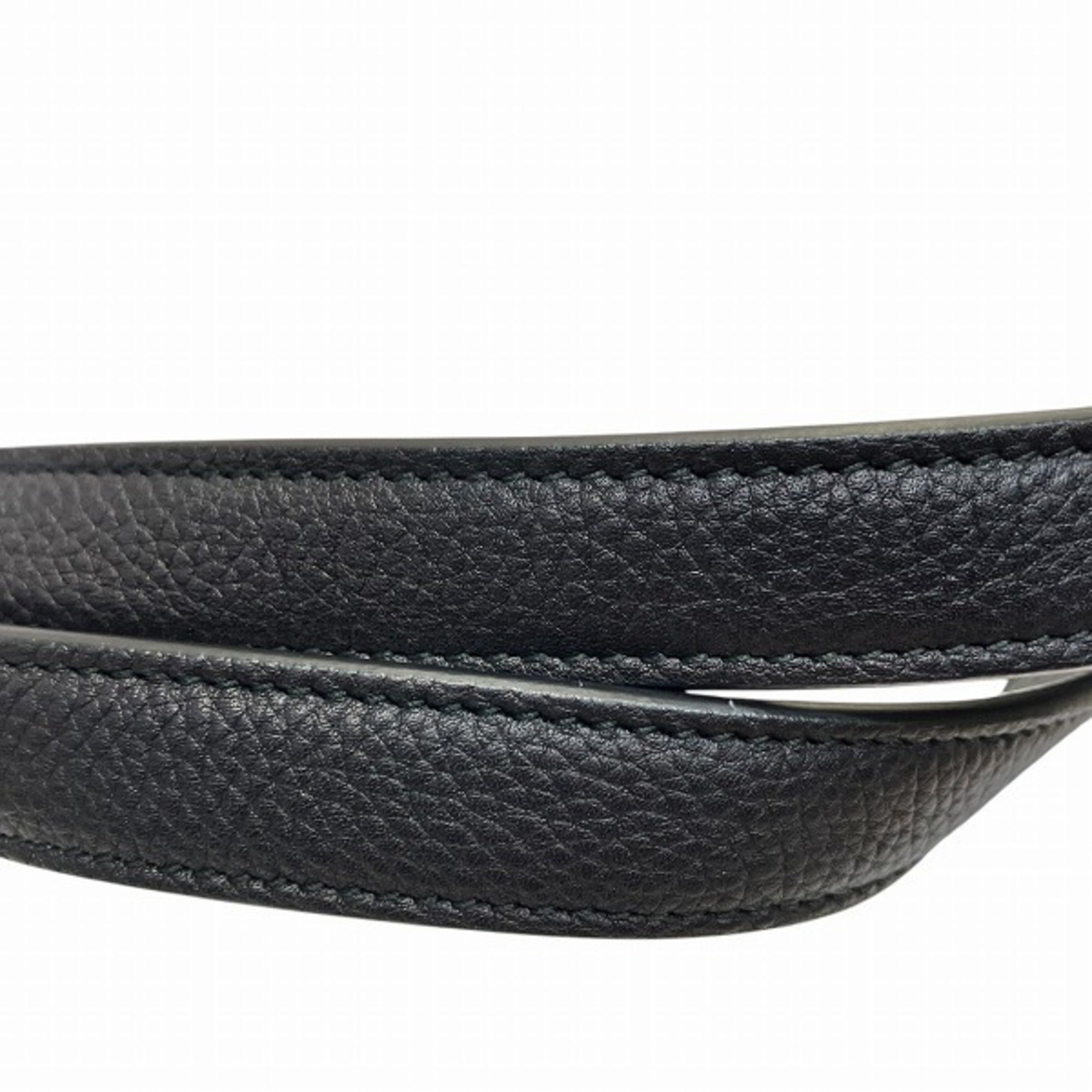 Salvatore Ferragamo Black Leather Handbag Shoulder Bag (Pre-Owned)