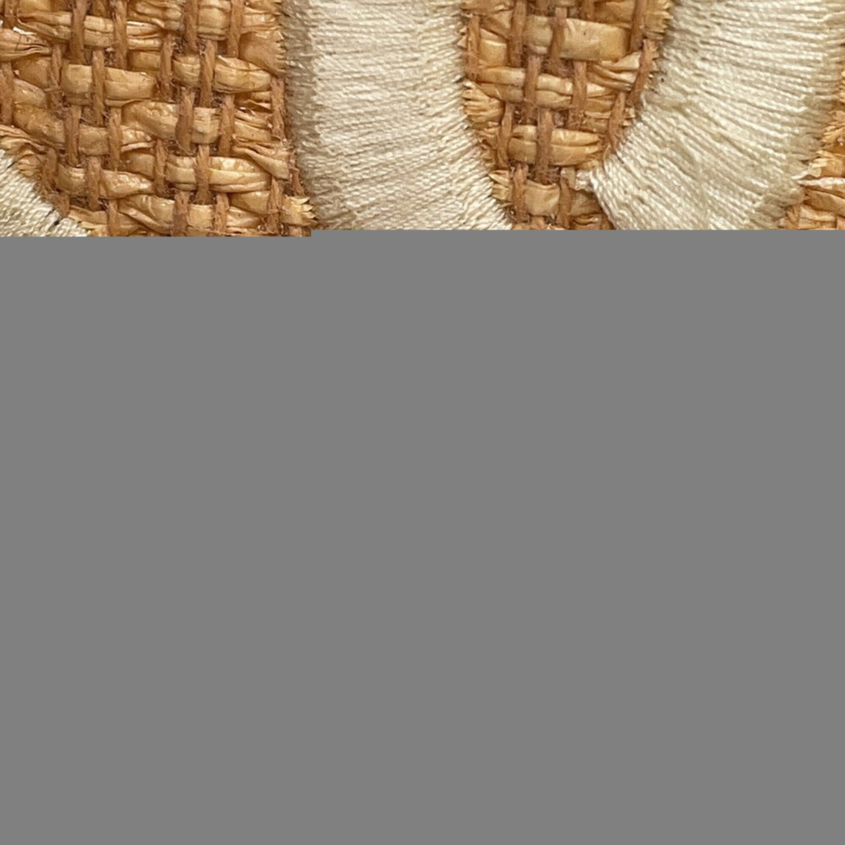 Jimmy Choo Beige Raffia Leather Handbag Shoulder Bag (Pre-Owned)