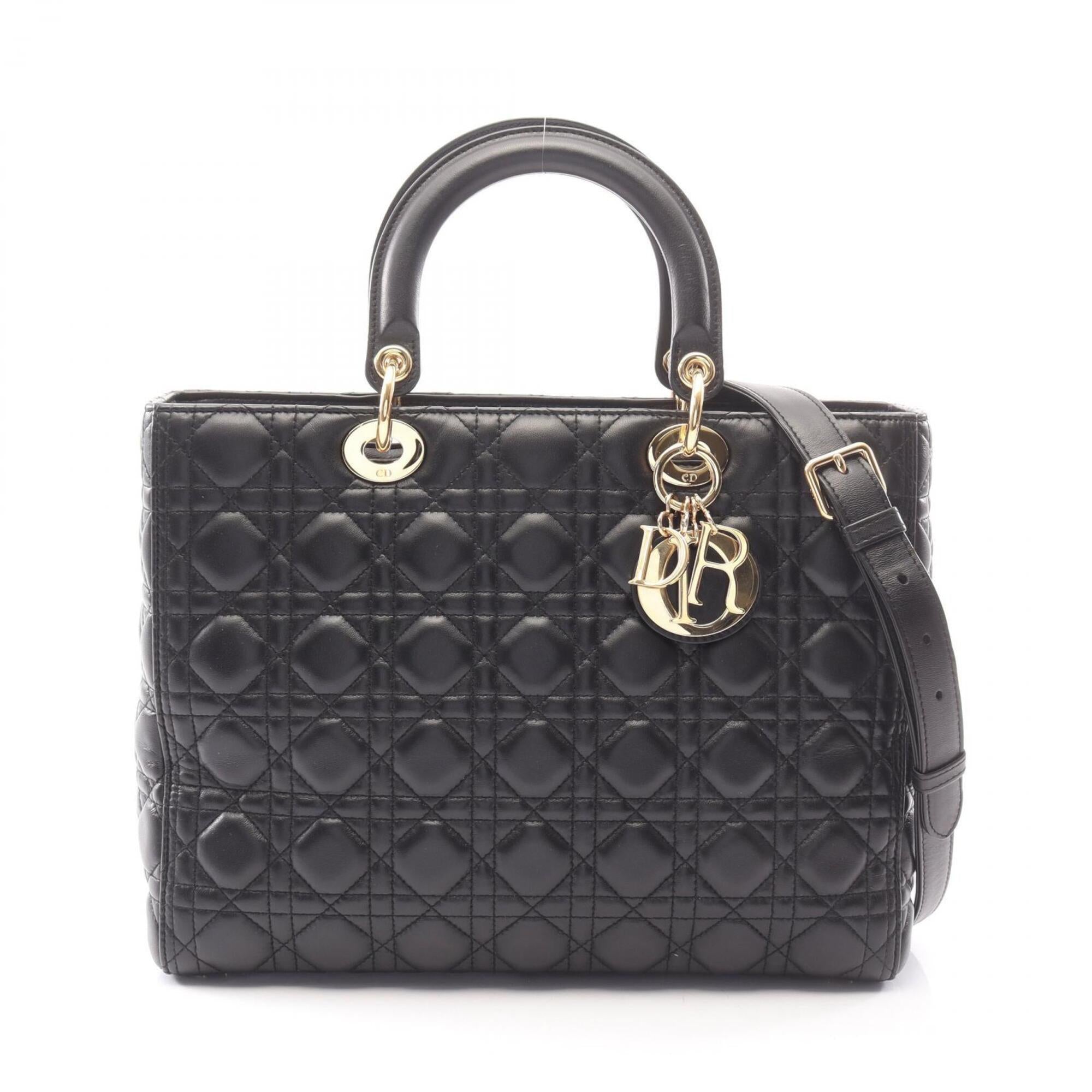 Christian Dior Black Leather Handbag (Pre-Owned)