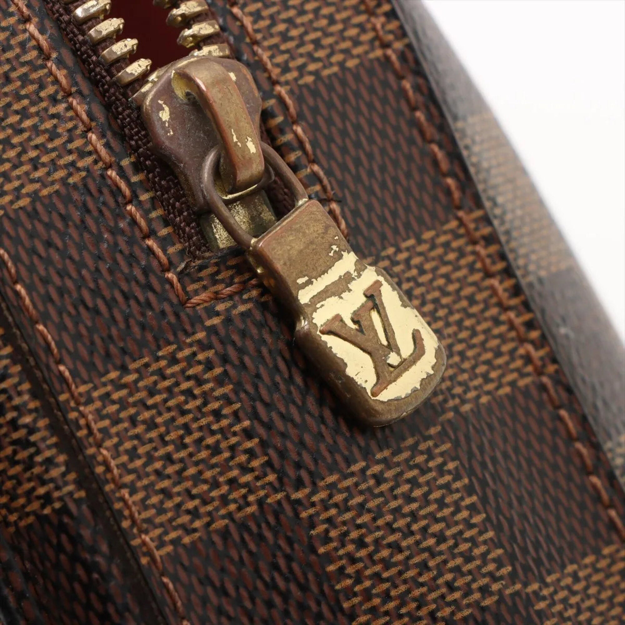 Louis Vuitton Damier Ebene Leather Coated Canvas Sling Bag (Pre-Owned)