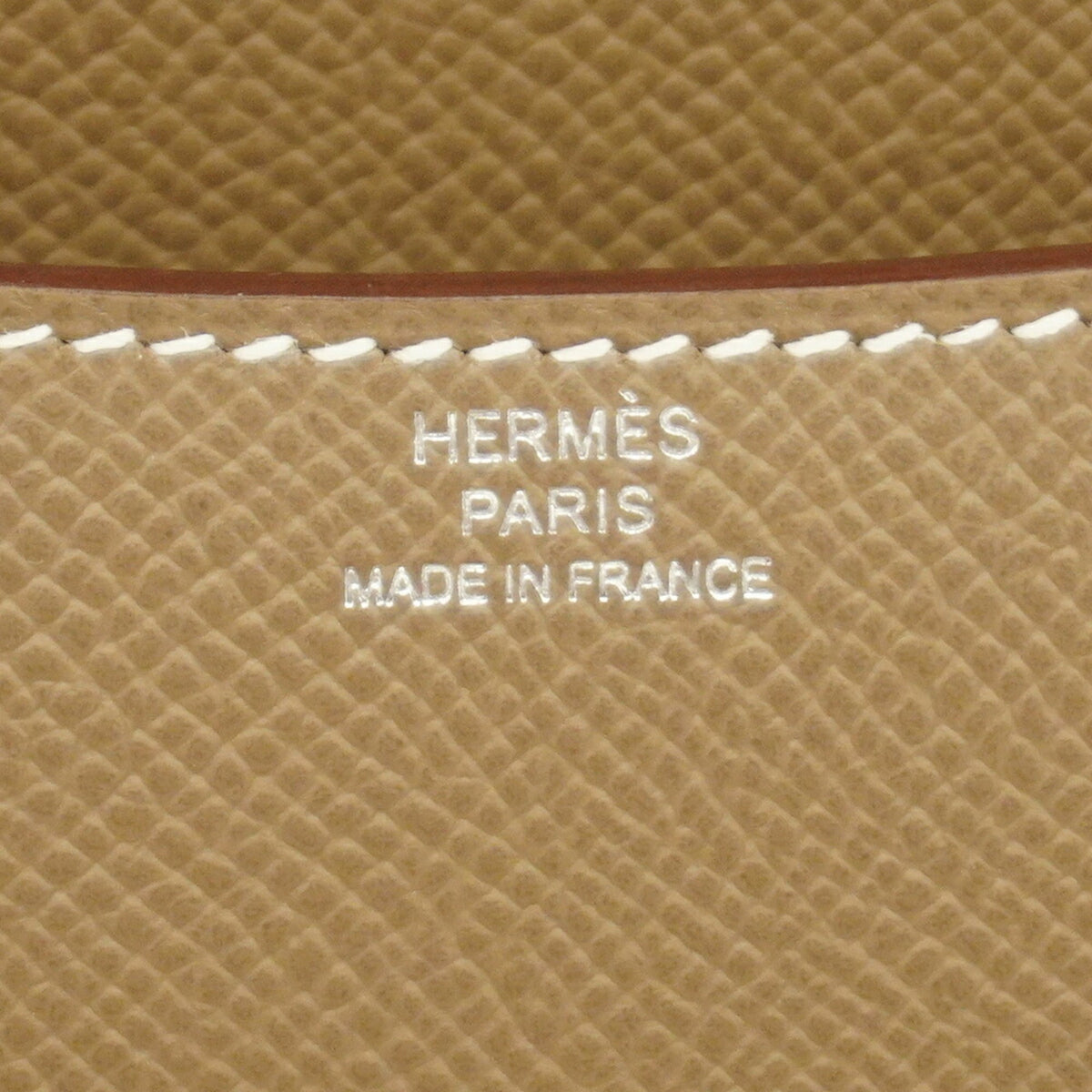 Hermes Etoupe Gray Leather Shoulder Bag (Pre-Owned)