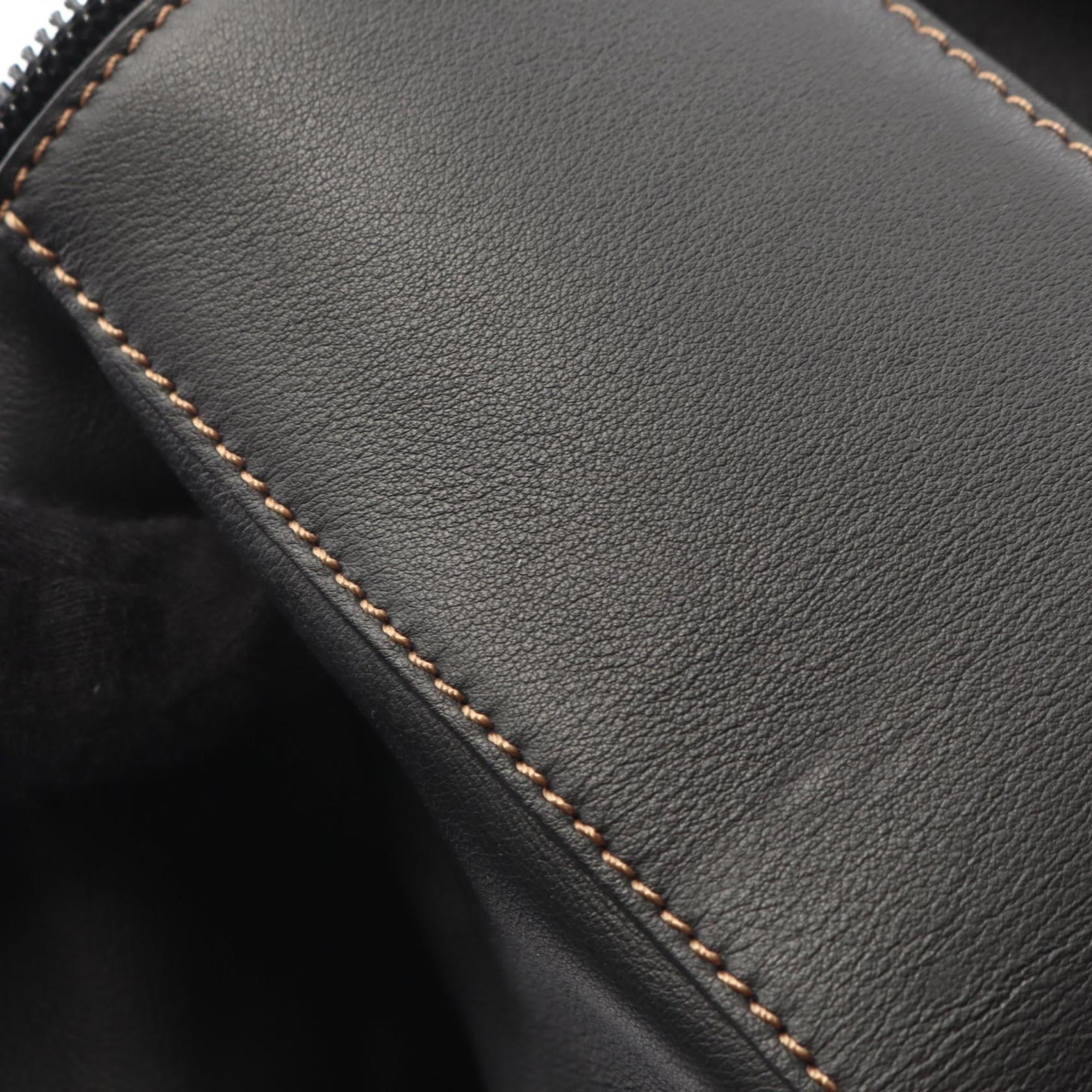Loewe Black Leather Handbag Shoulder Bag (Pre-Owned)