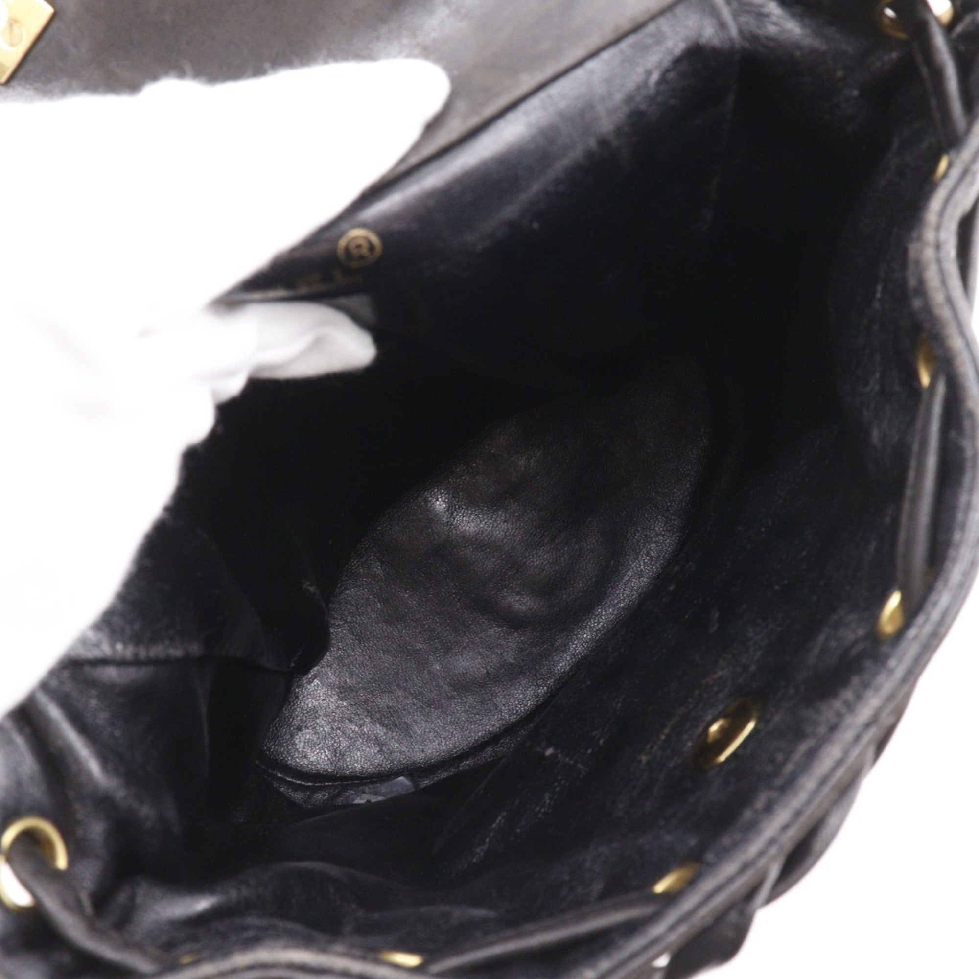 Chanel Black Leather Backpack (Pre-Owned)