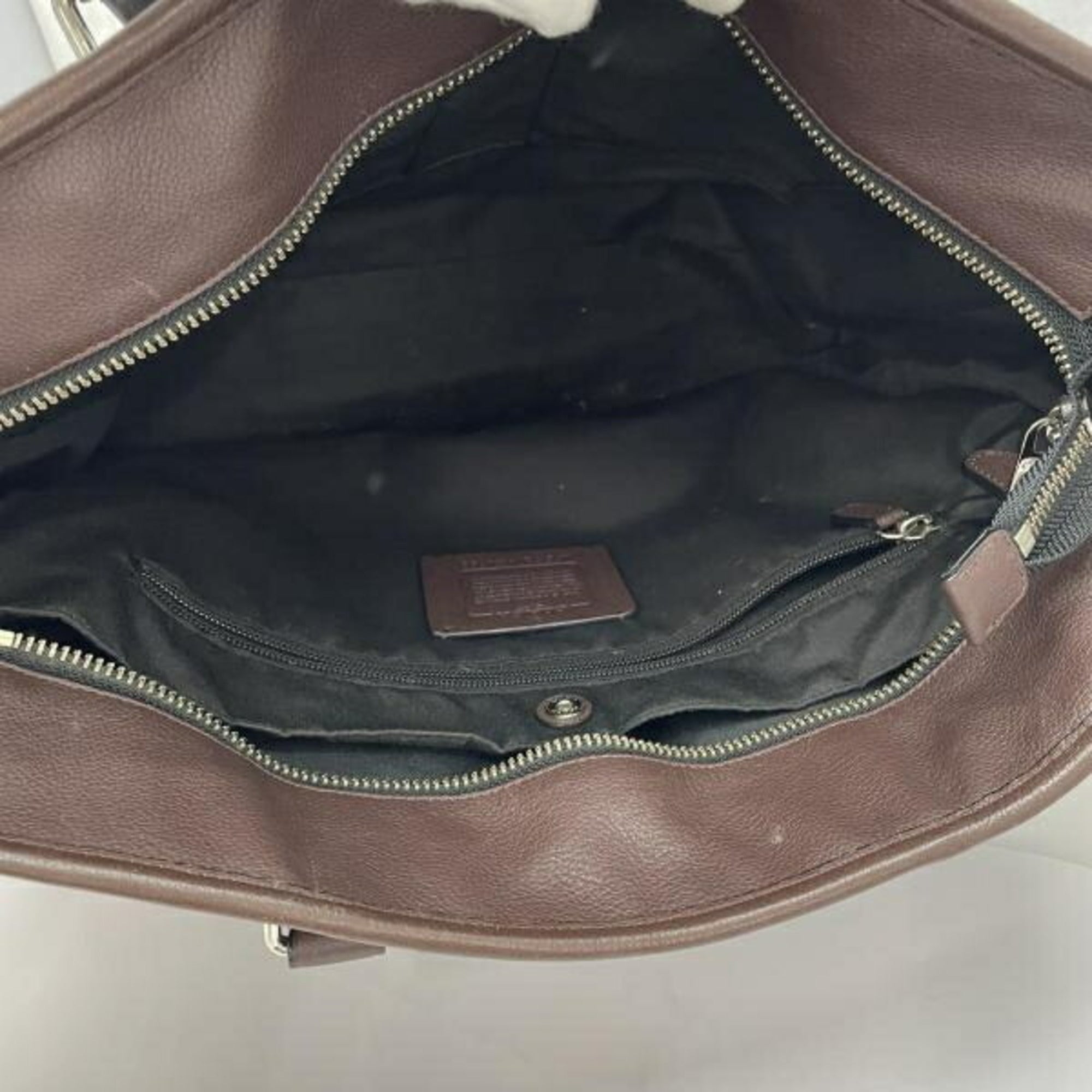 Coach Black Blue Brown Leather (Pre-Owned)