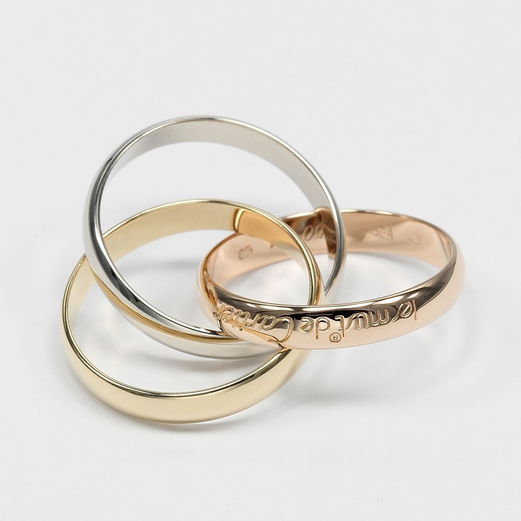 Cartier Yellow Gold (18K) Pink Gold (18K) White Gold (18K) Band Ring (Pre-Owned)
