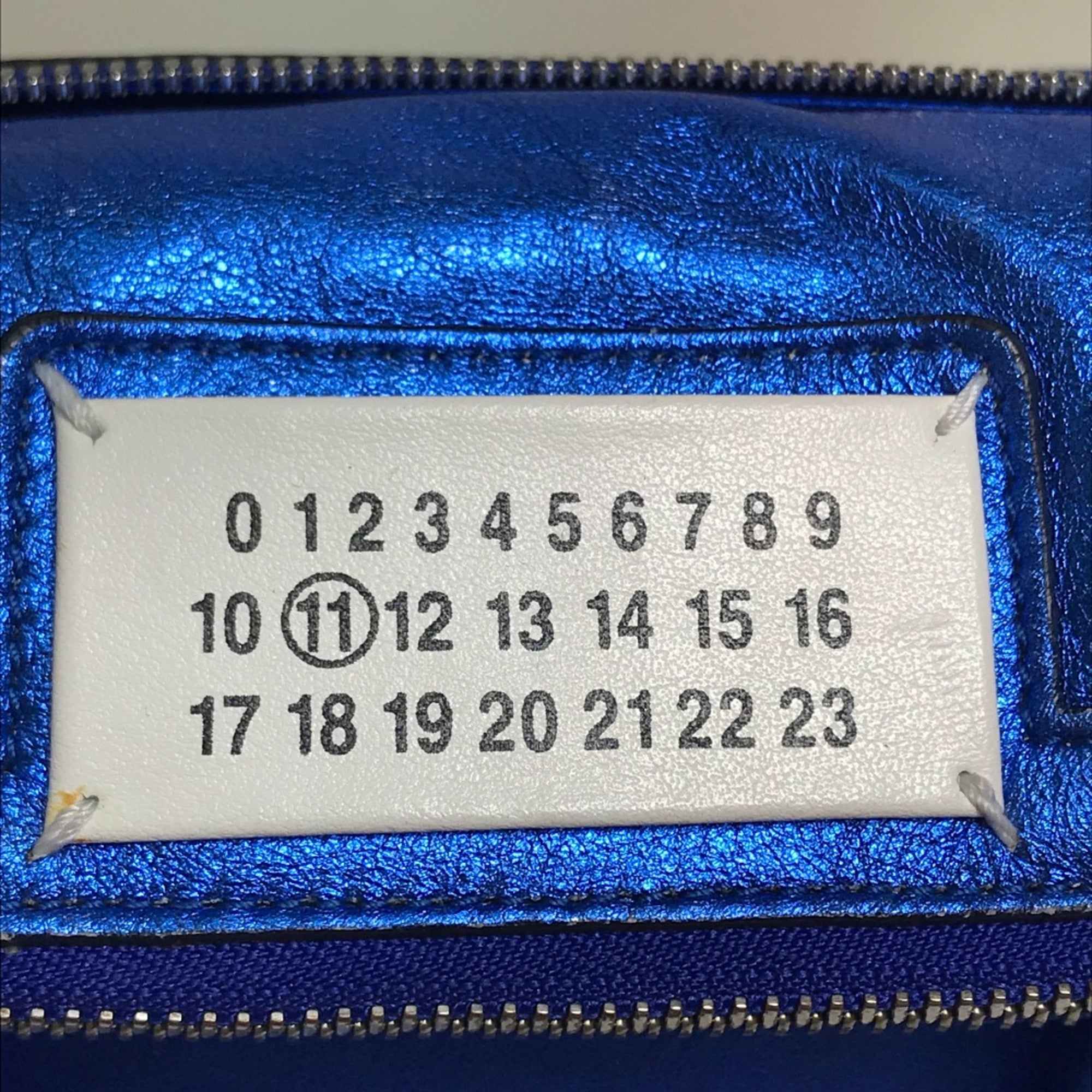 Maison Margiela Blue Leather Shoulder Bag (Pre-Owned)