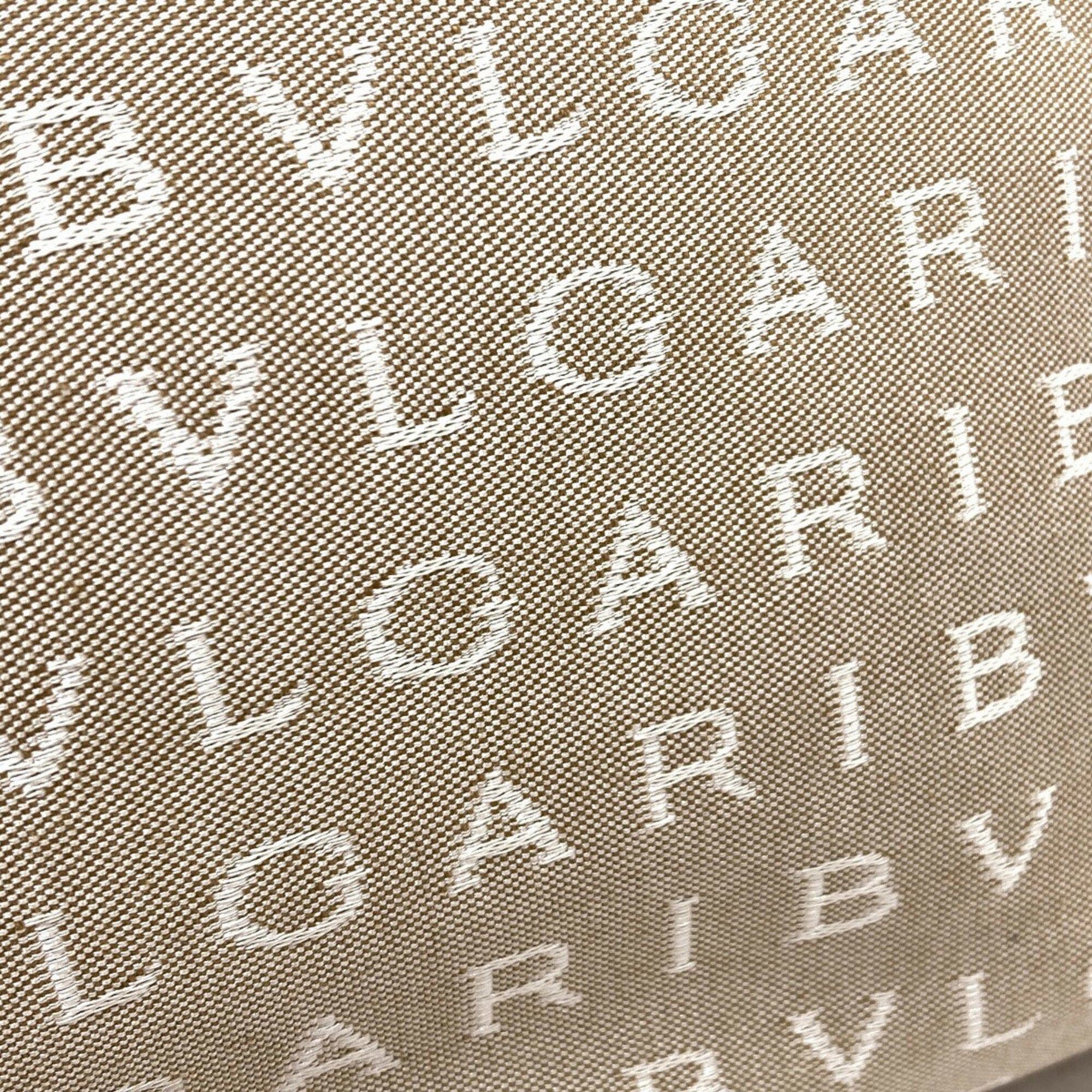 Bvlgari Beige Brown Canvas Handbag (Pre-Owned)