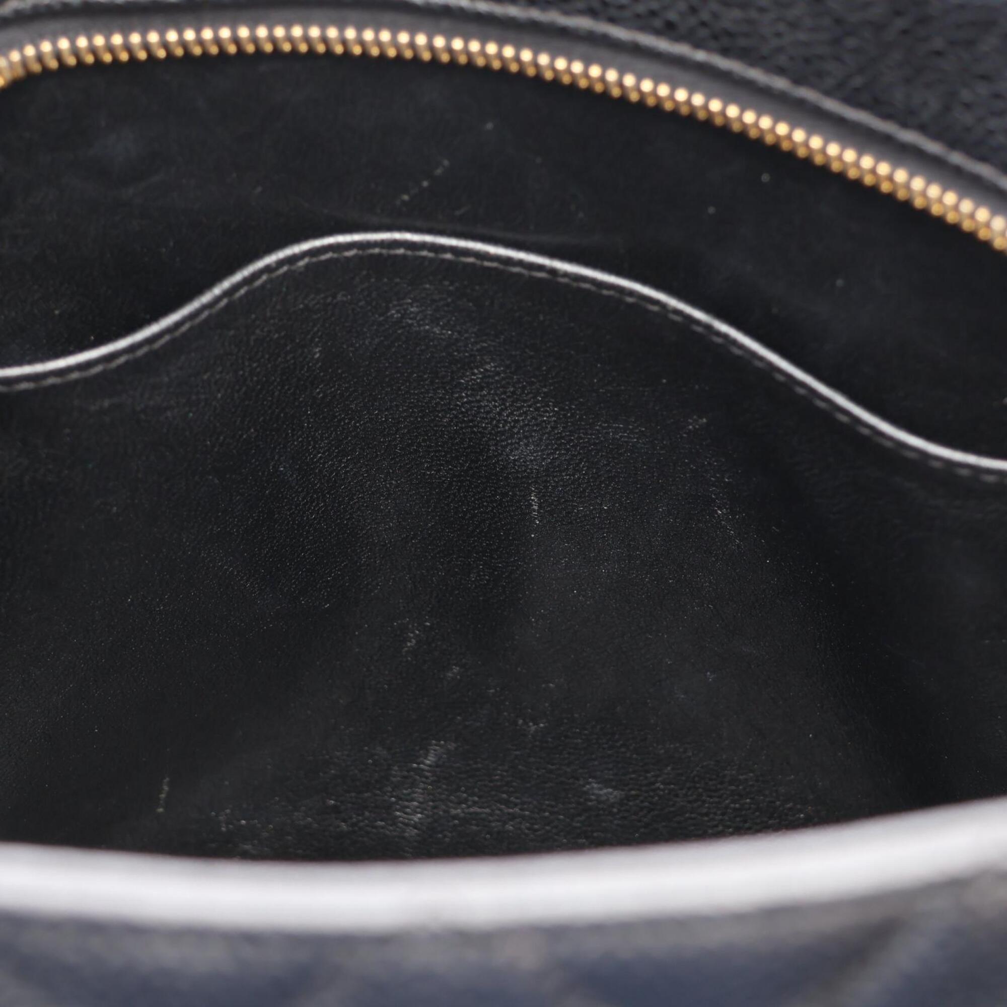 Chanel Black Grained Calfskin Handbag Tote Bag (Pre-Owned)