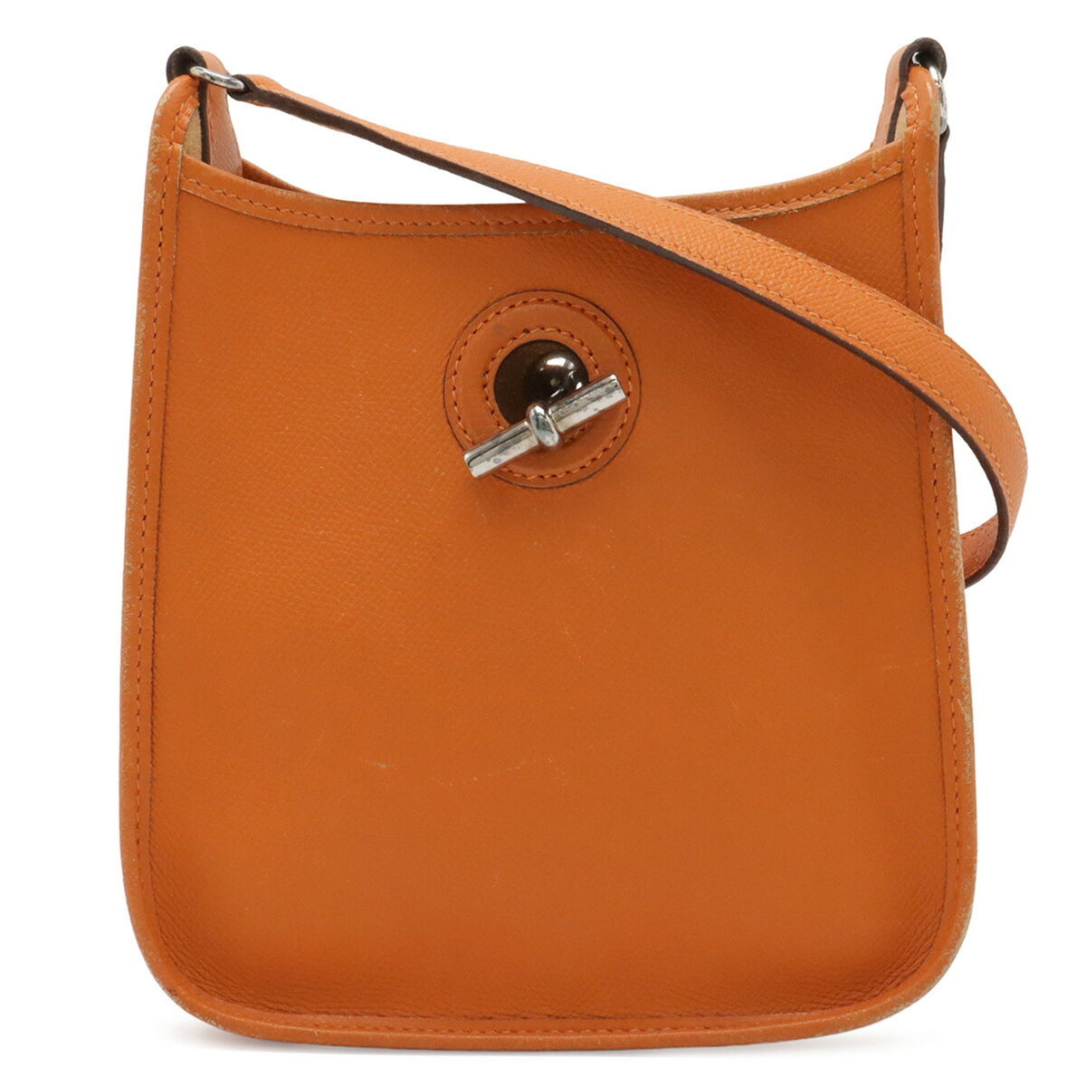 Hermes Vespa Orange Togo Leather Pochette Shoulder Bag (Pre-Owned)