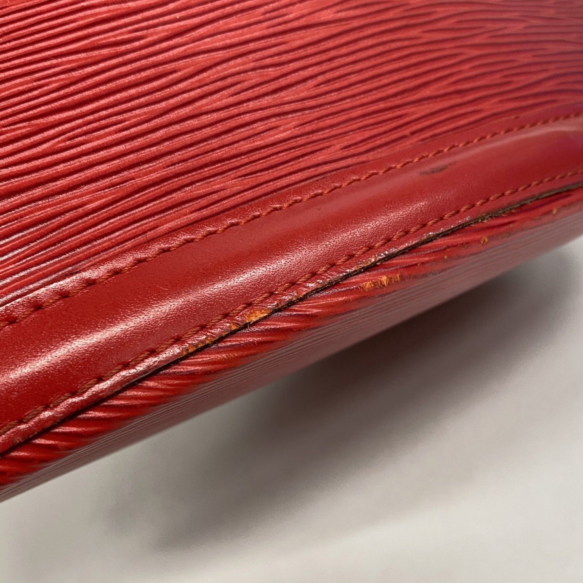 Louis Vuitton Castilian Red Shoulder Bag (Pre-Owned)