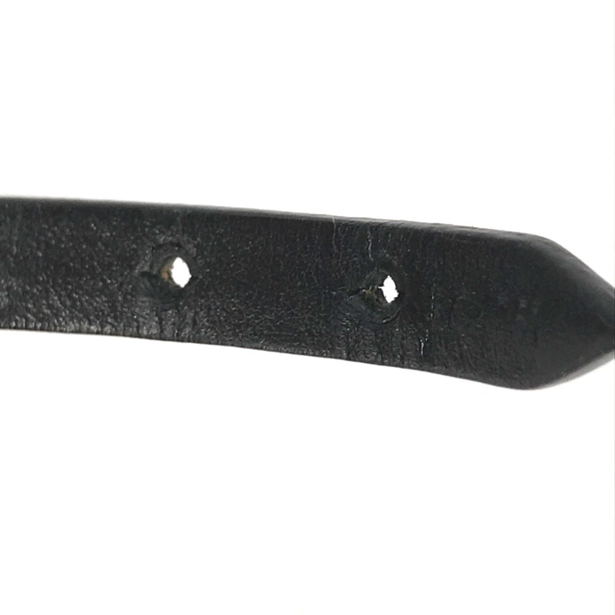 Louis Vuitton Monogram Black Monogram Leather Monogram Bangle (Pre-Owned)