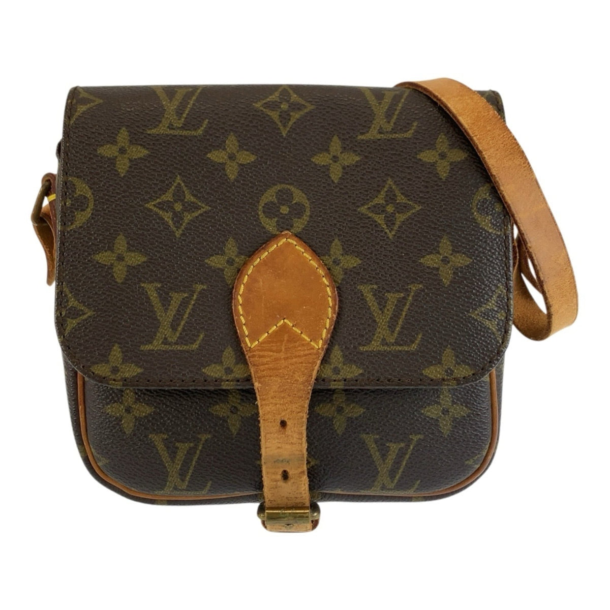 Louis Vuitton Monogram Brown Pvc Leather Pochette Shoulder Bag (Pre-Owned)