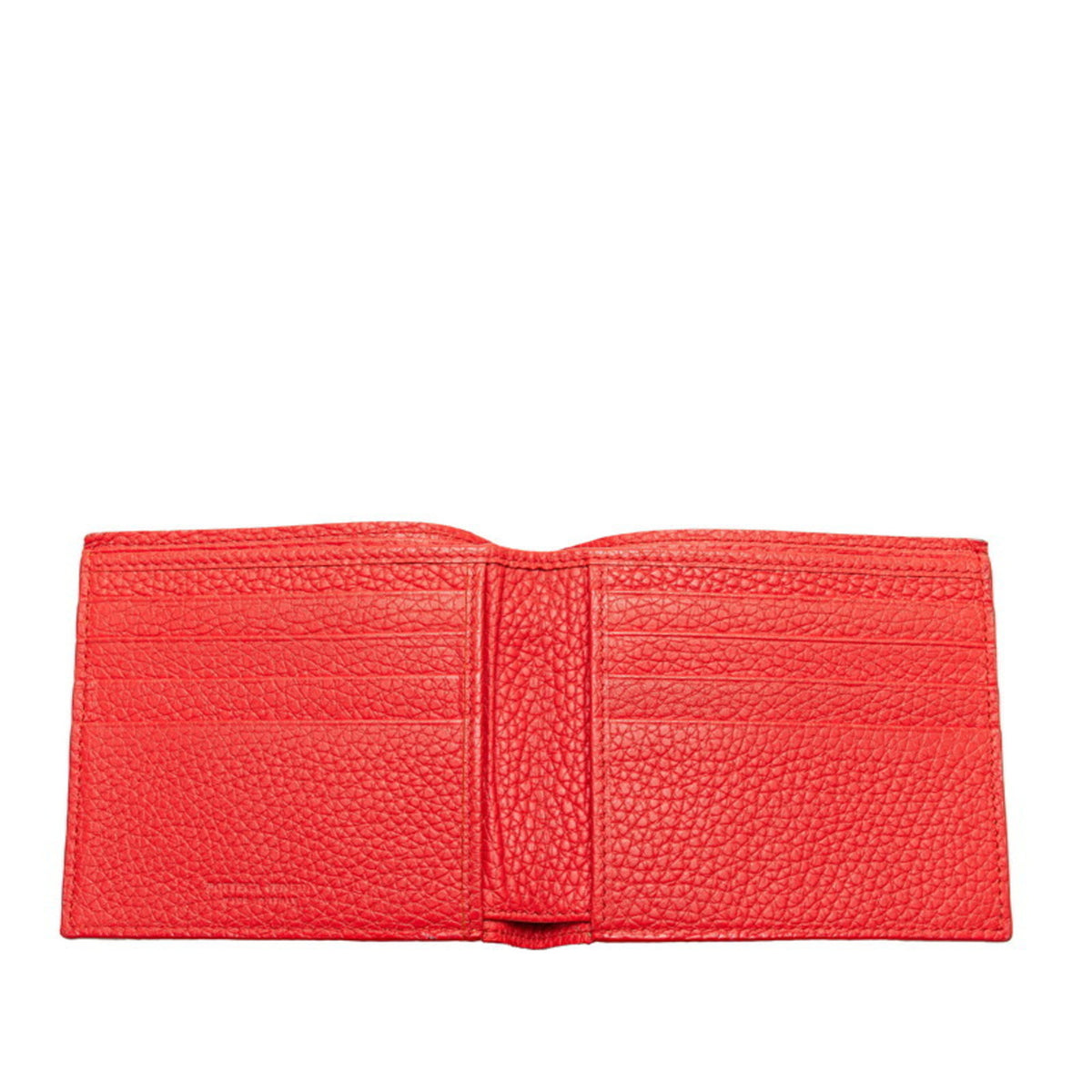 Bottega Veneta Red Color Leather Wallet (Bi-Fold) (Pre-Owned)
