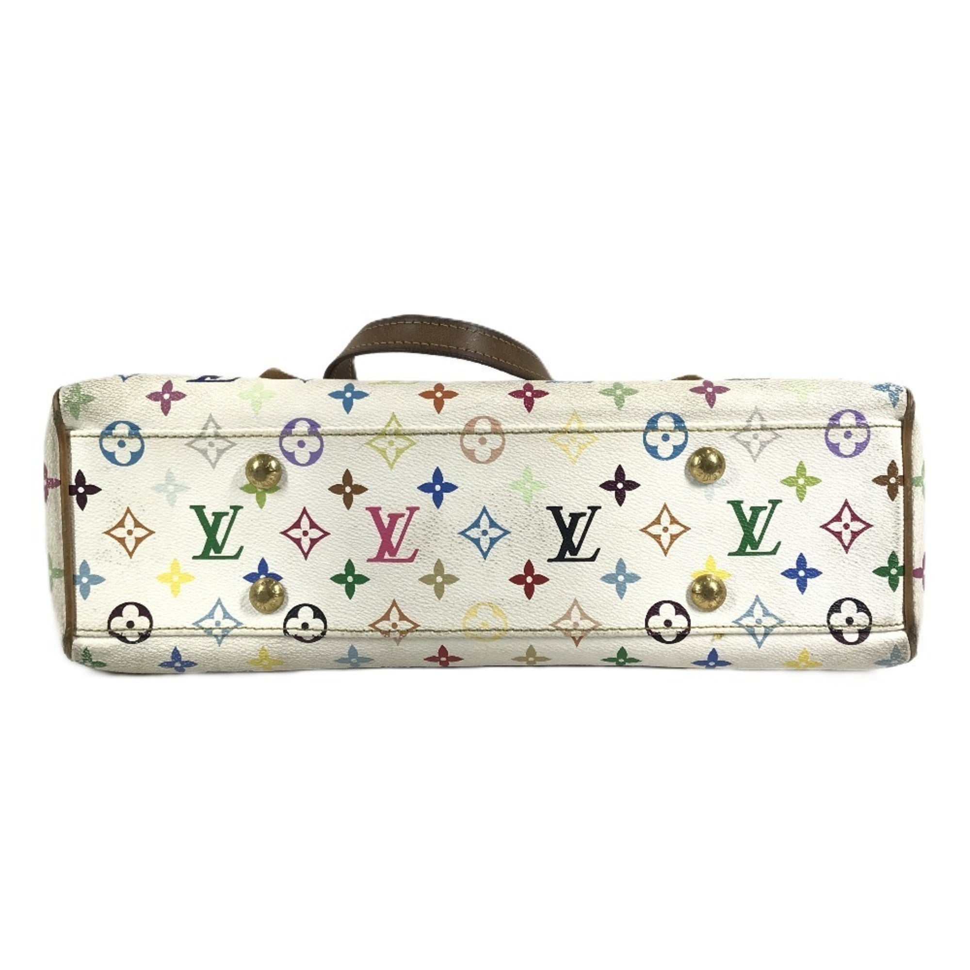 Louis Vuitton Blanc Monogram Multicolore Shoulder Bag Tote Bag (Pre-Owned)