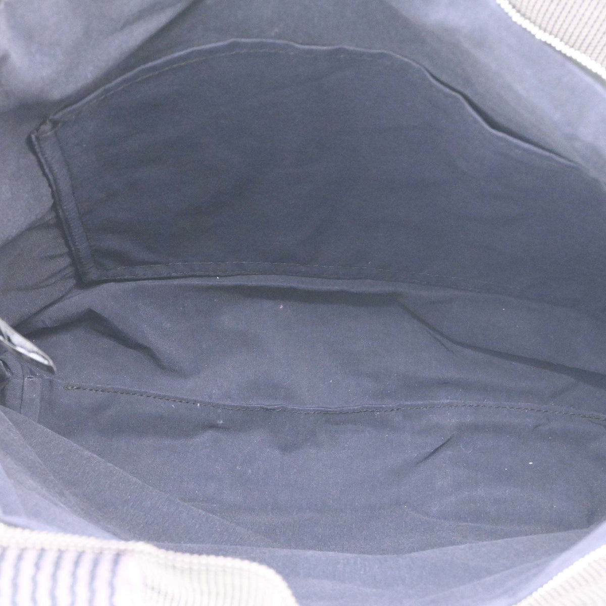Hermes Her Line Gray Canvas Handbag Tote Bag (Pre-Owned)