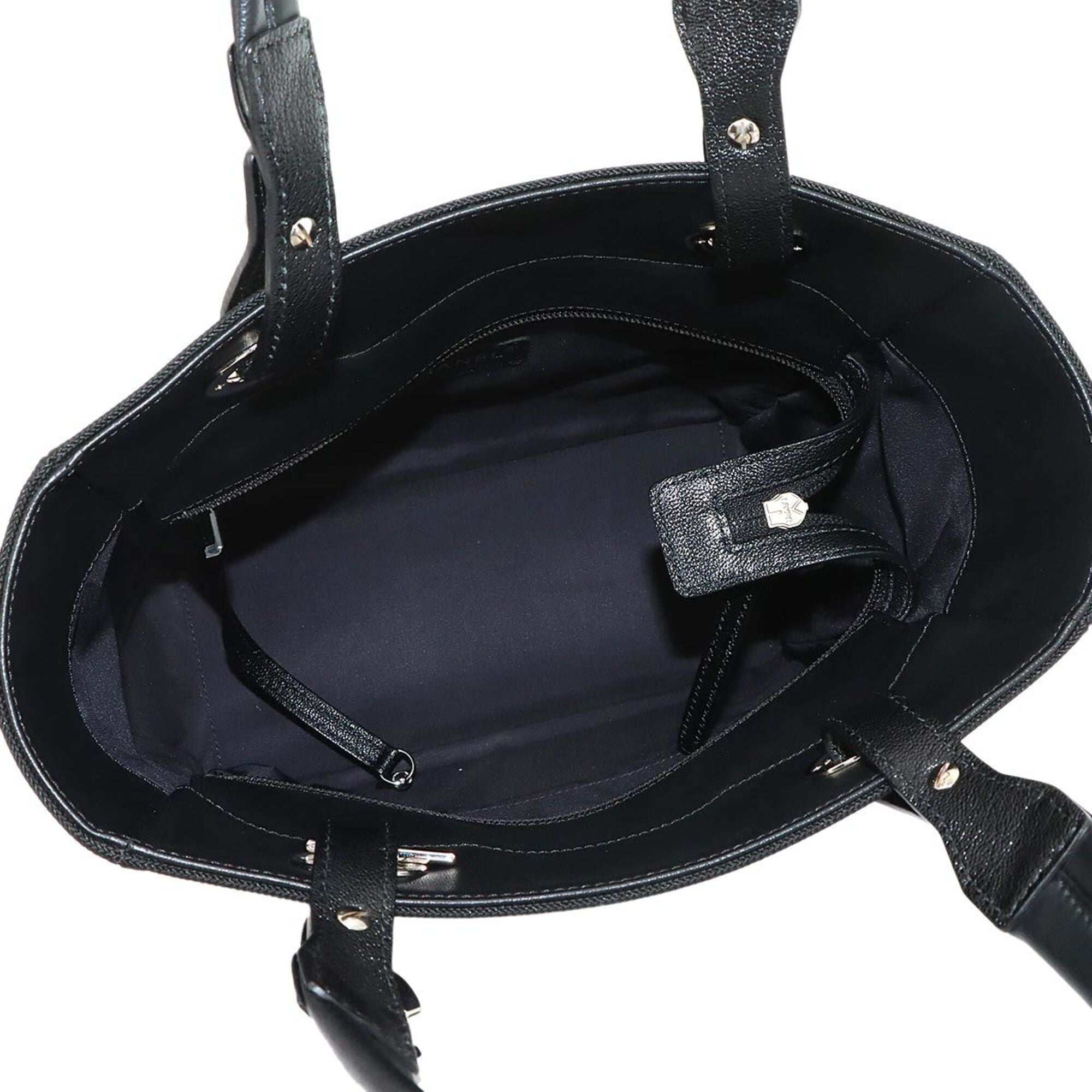 Chanel Black Nylon Pvc Leather Handbag Tote Bag (Pre-Owned)