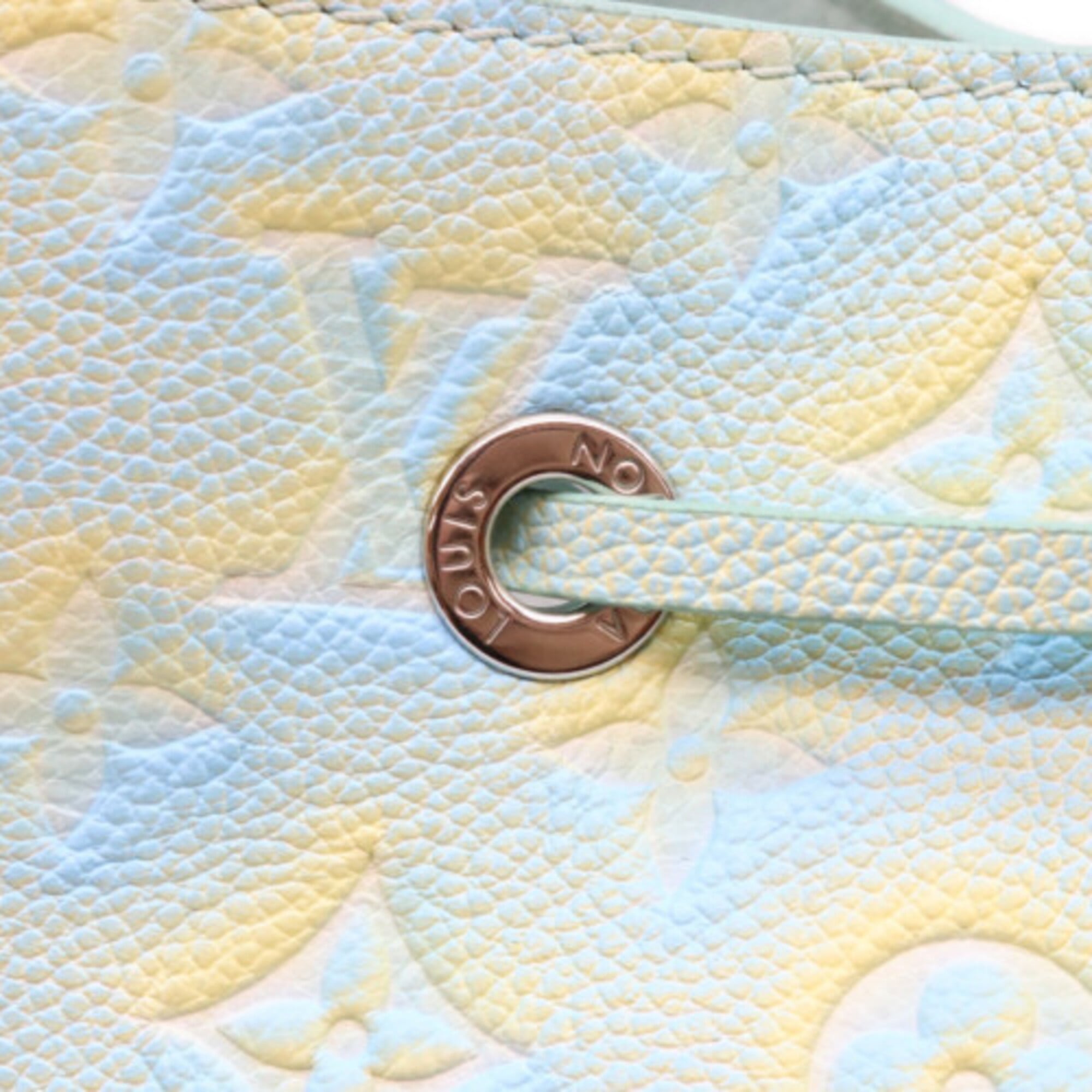 Louis Vuitton Blue Yellow Monogram Empreinte Shoulder Bag (Pre-Owned)