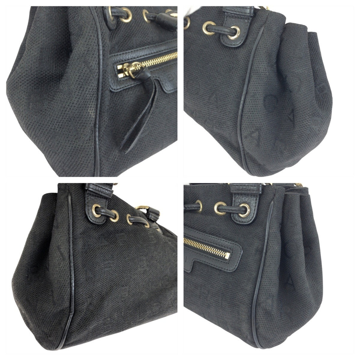 Bvlgari Black Canvas Handbag (Pre-Owned)