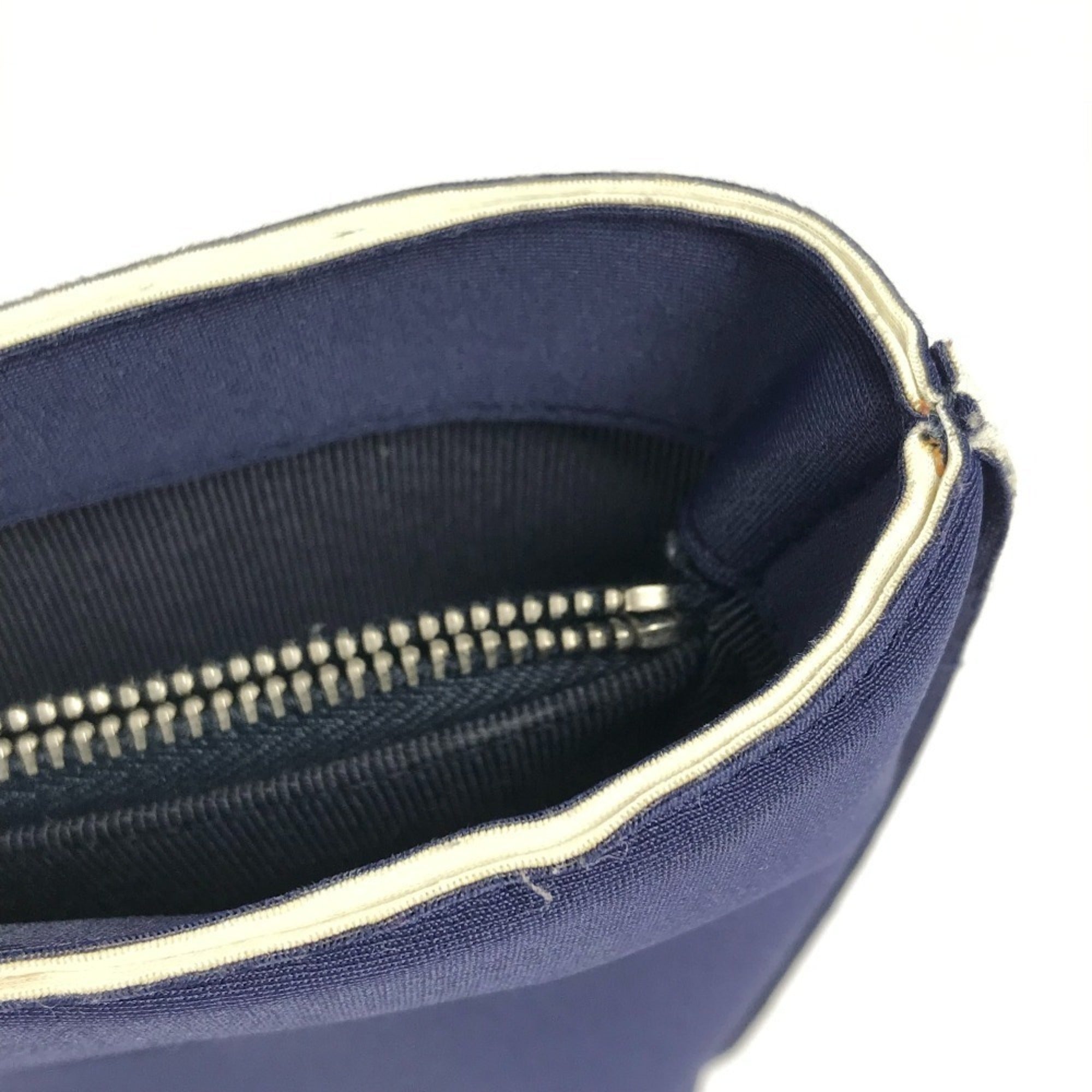 Chanel Navy Polyamide Handbag Tote Bag (Pre-Owned)
