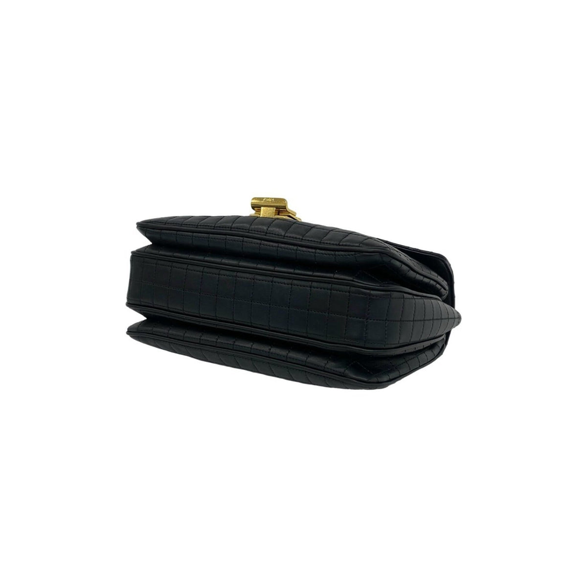 Celine Black Leather Crossbody Bag Handbag Pochette Shoulder Bag (Pre-Owned)